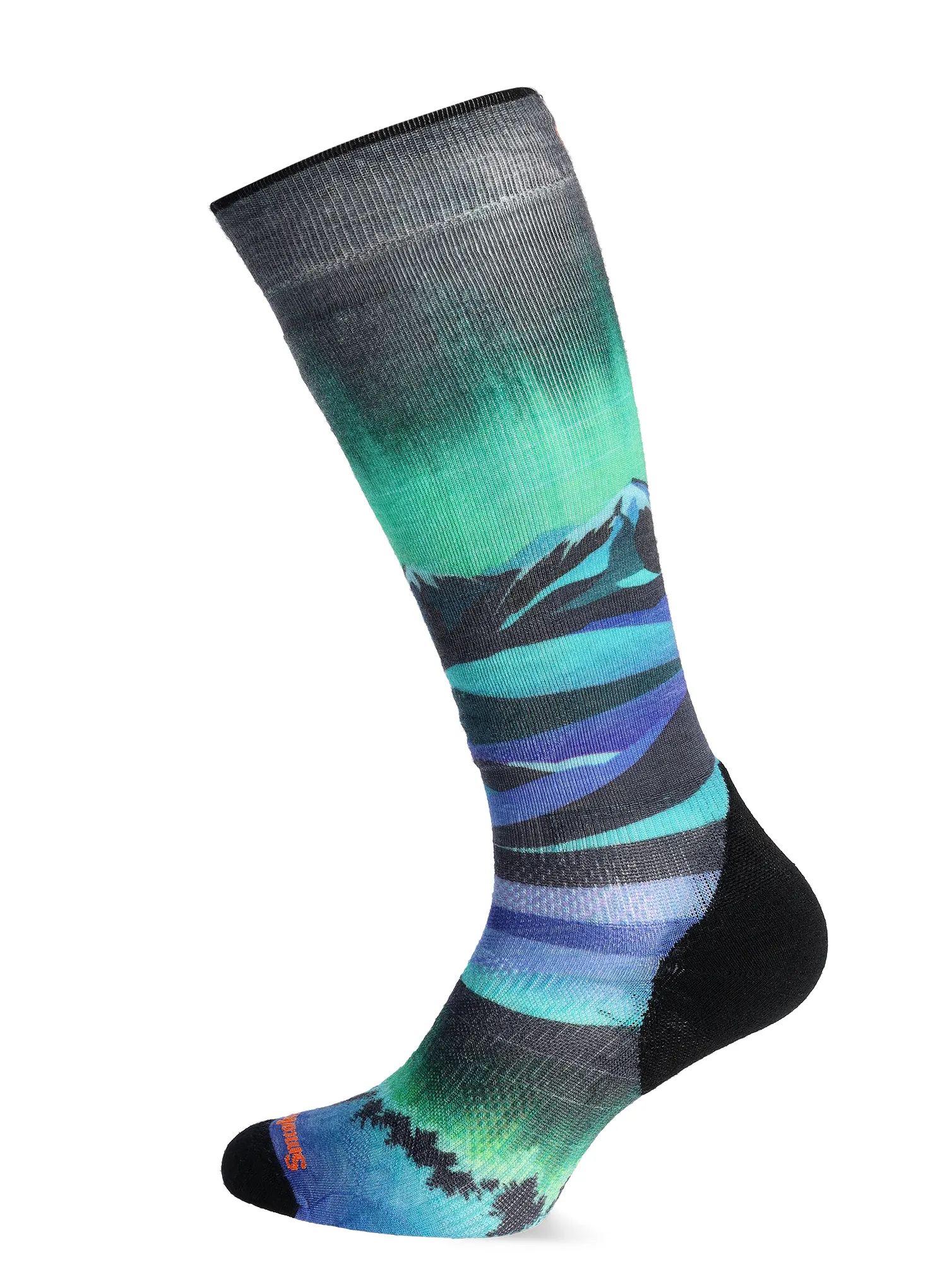 Ženske nogavice Smartwool Ski Targeted Cushion Compression Print OTC Socks - black