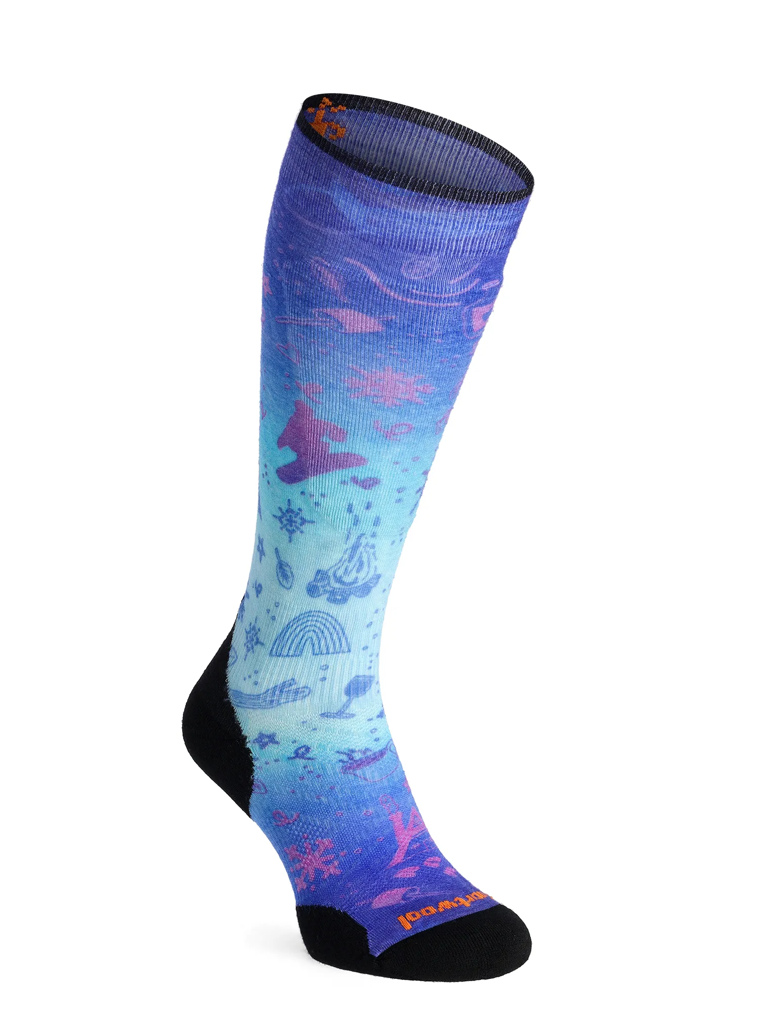 Smučarske nogavice Smartwool Ski Targeted Cushion Nature Doodles Print OTC Socks - capri