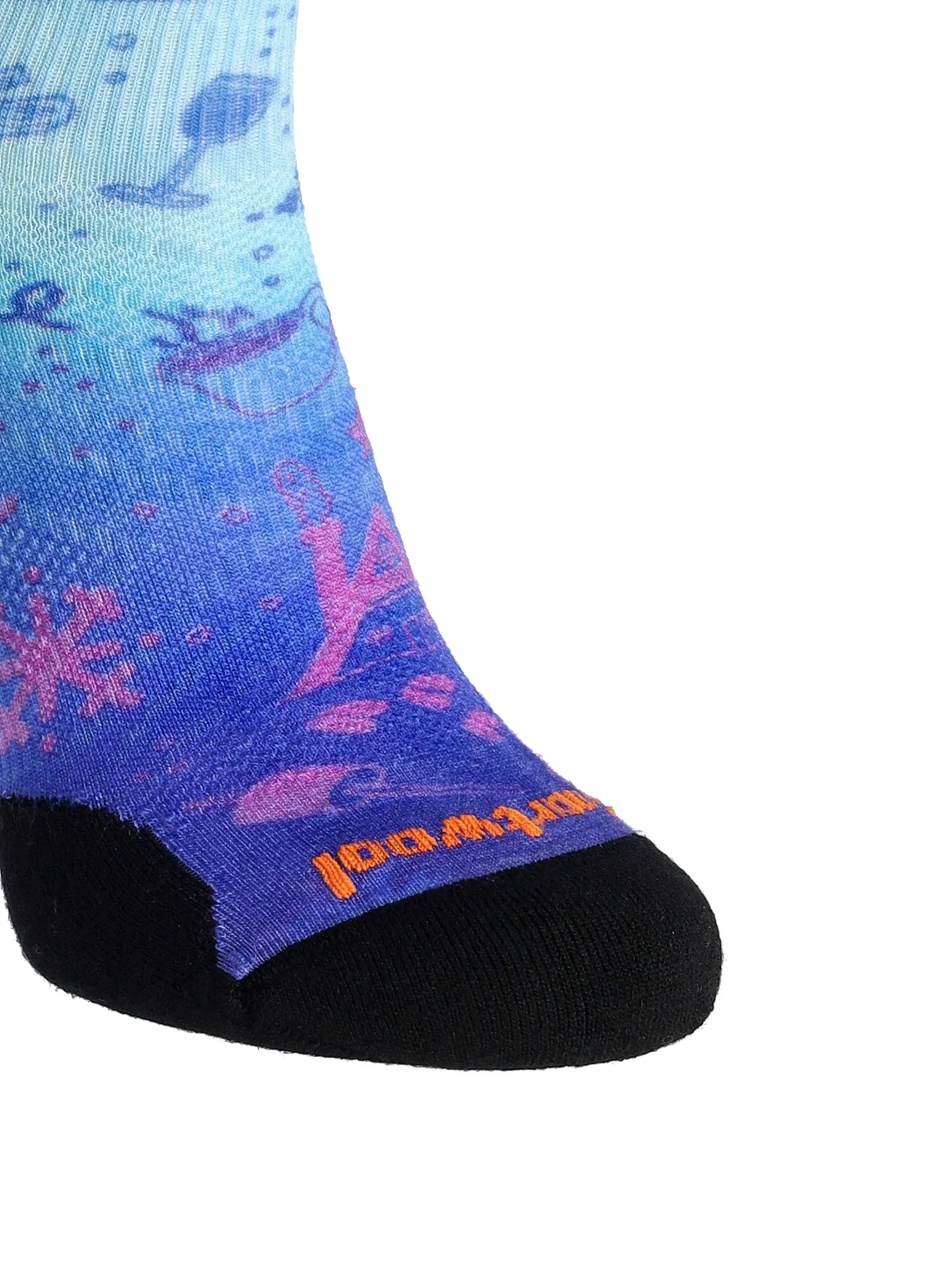 Smučarske nogavice Smartwool Ski Targeted Cushion Nature Doodles Print OTC Socks - capri