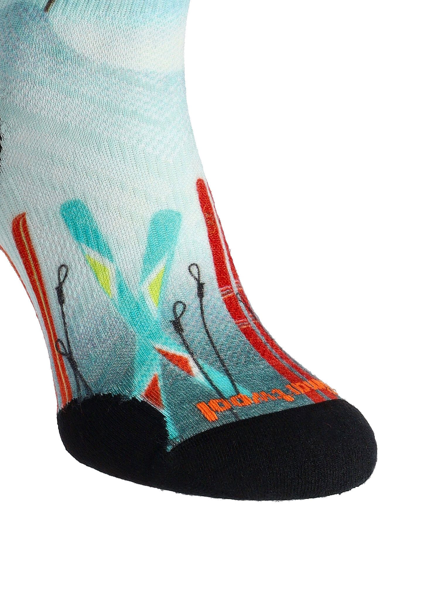 Ženske nogavice Smartwool Ski Targeted Cushion Snow Bunny Print OTC - capri