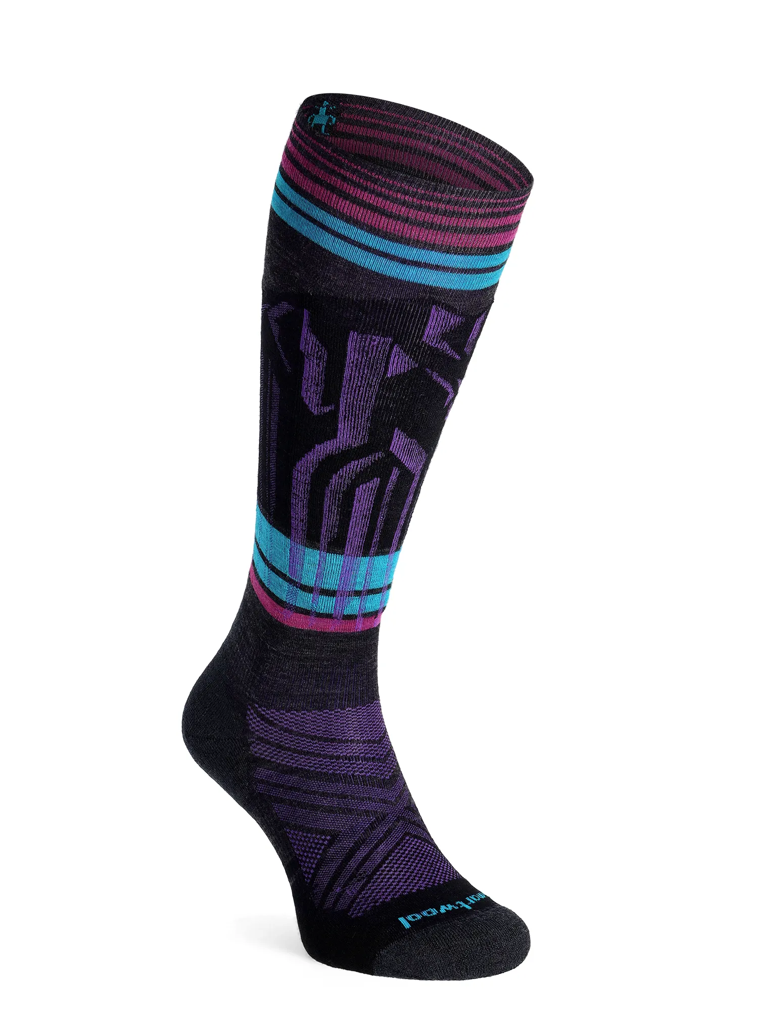 Smučarske nogavice Smartwool Ski Targeted Cushion Summit Shot OTC Socks - charcoal