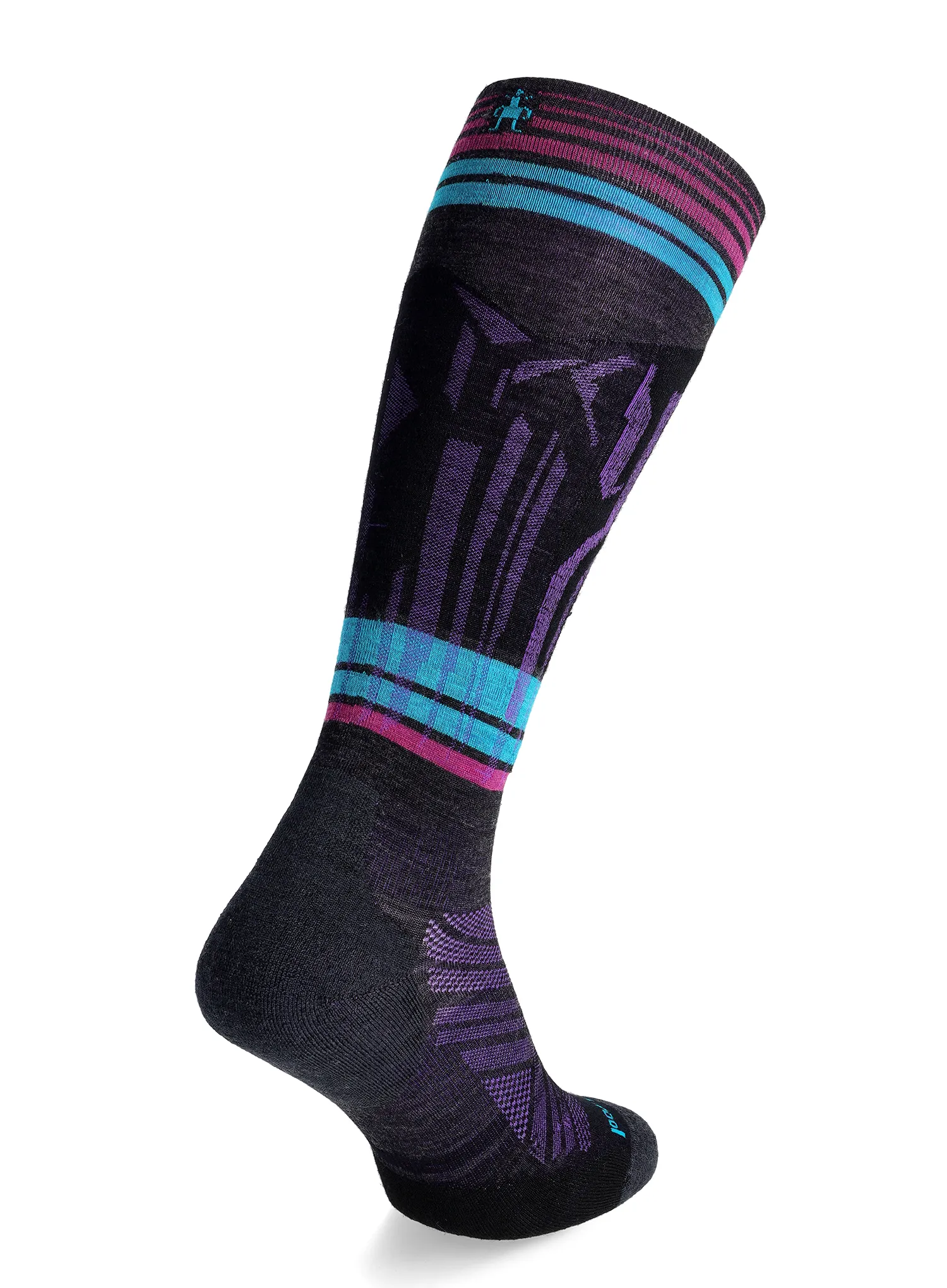 Smučarske nogavice Smartwool Ski Targeted Cushion Summit Shot OTC Socks - charcoal