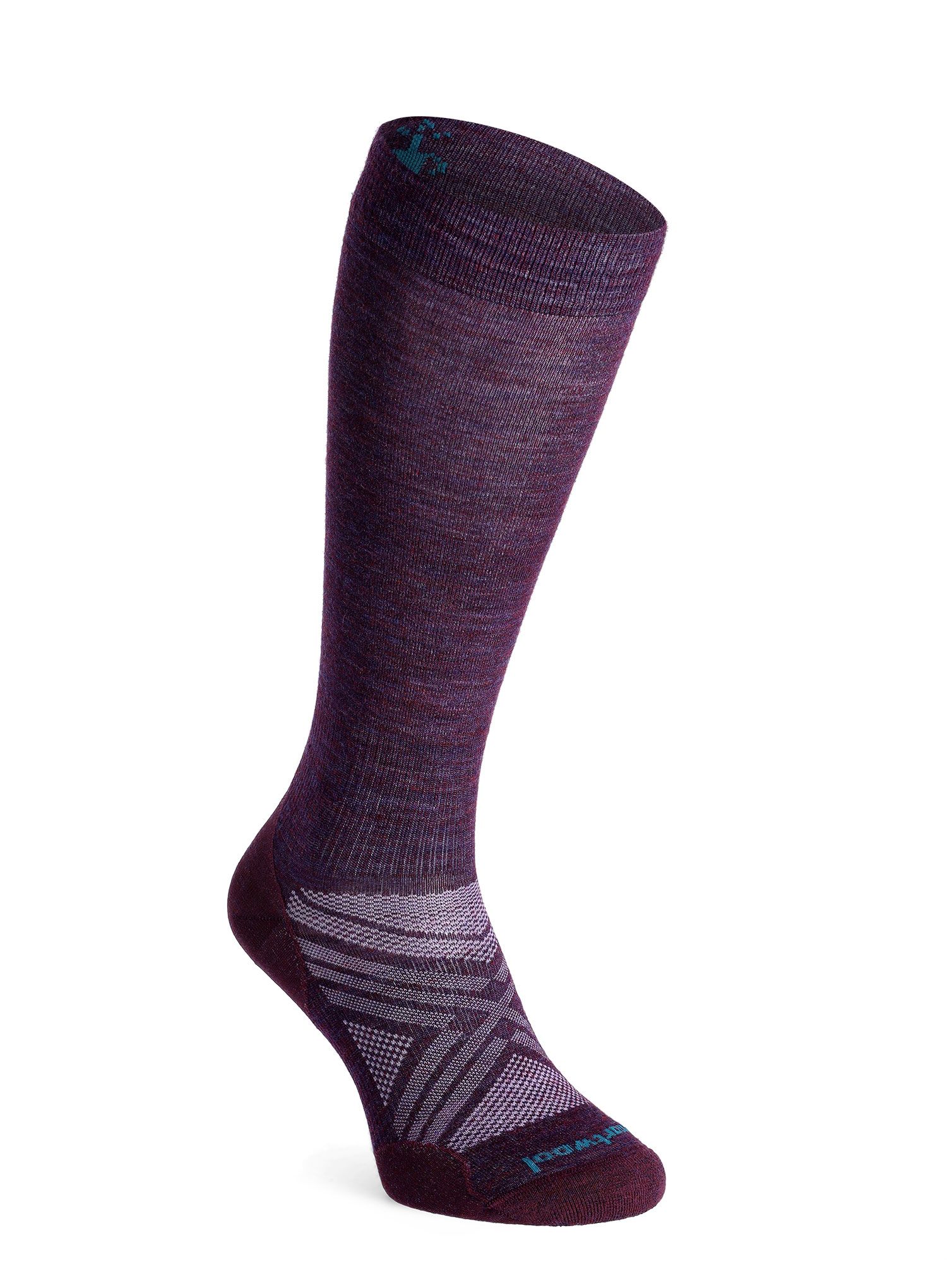 Ženske nogavice Smartwool Ski Zero Cushion Extra Stretch OTC - purple iris