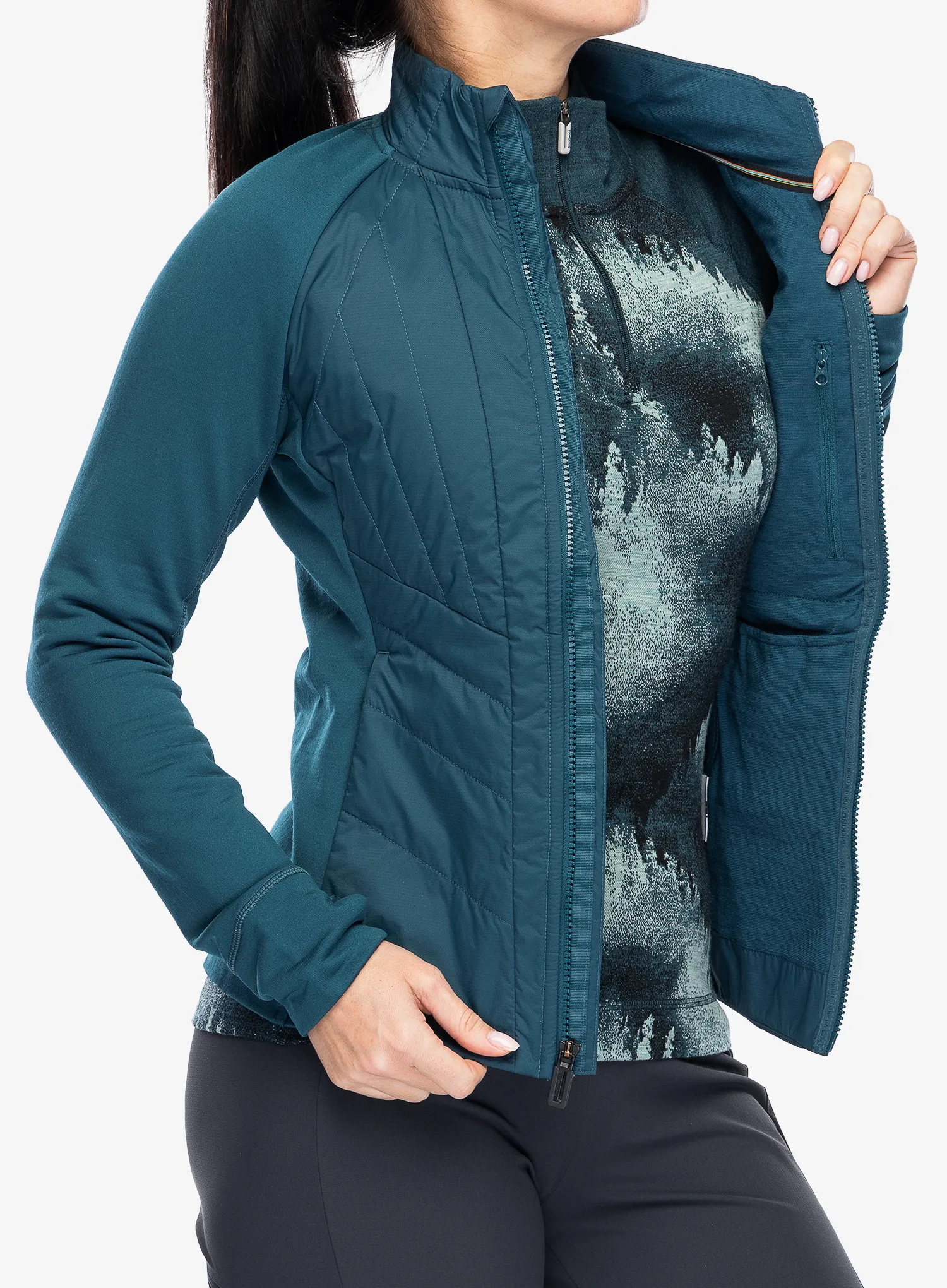Ženska hibridna jakna Smartwool Smartloft Jacket - twilight blue