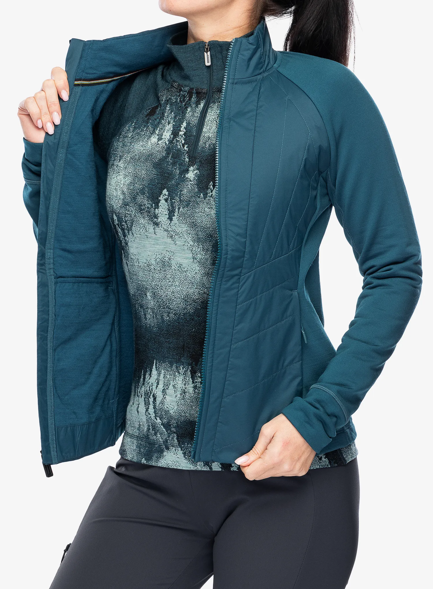 Ženska hibridna jakna Smartwool Smartloft Jacket - twilight blue