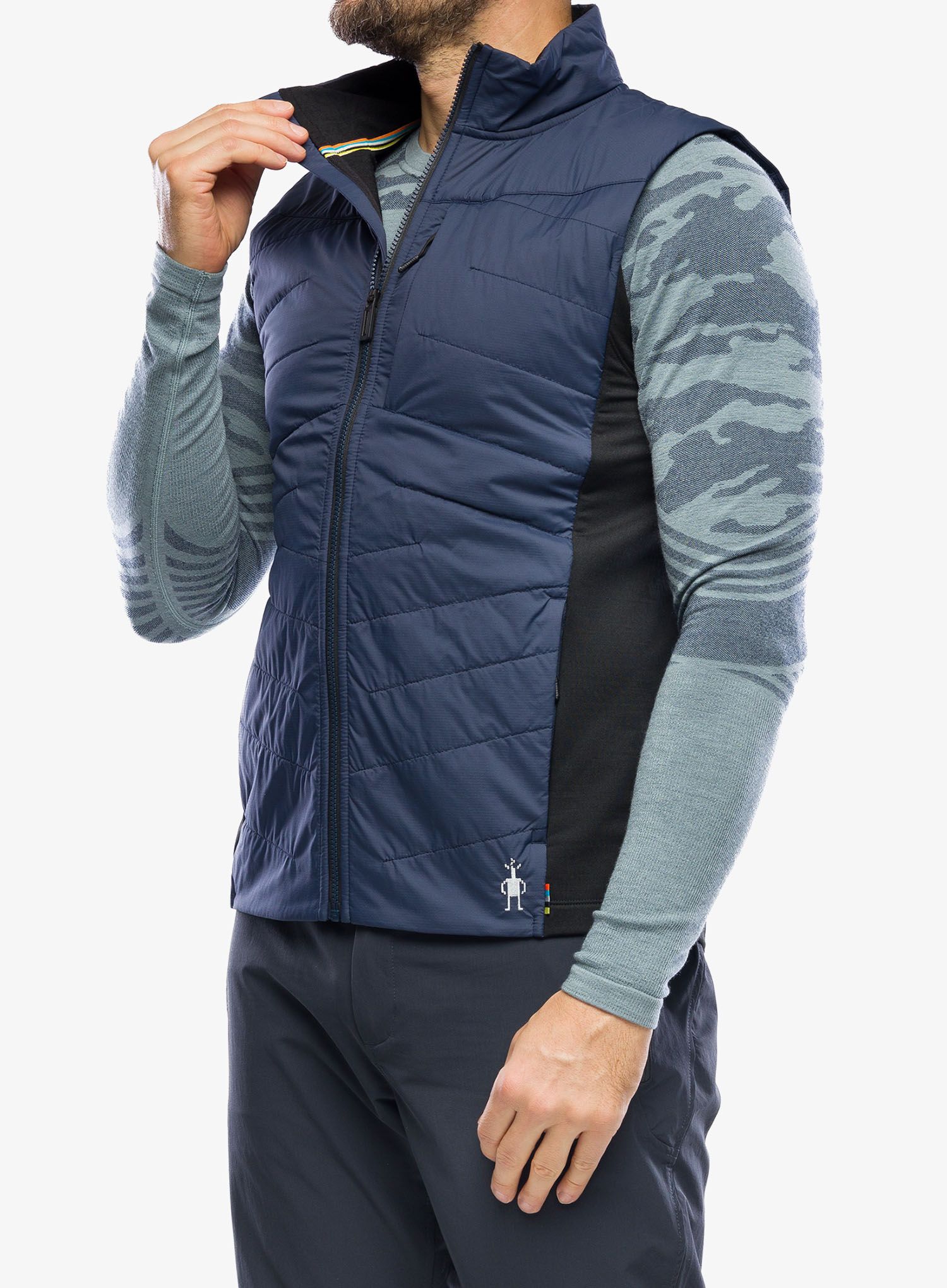 Podložen brezrokavnik Smartwool Smartloft Vest - deep navy