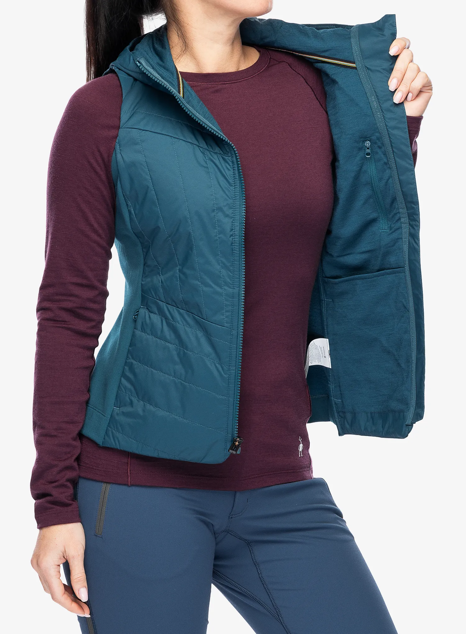 Ženski brezrokavnik Smartwool Smartloft Vest - twilight blue