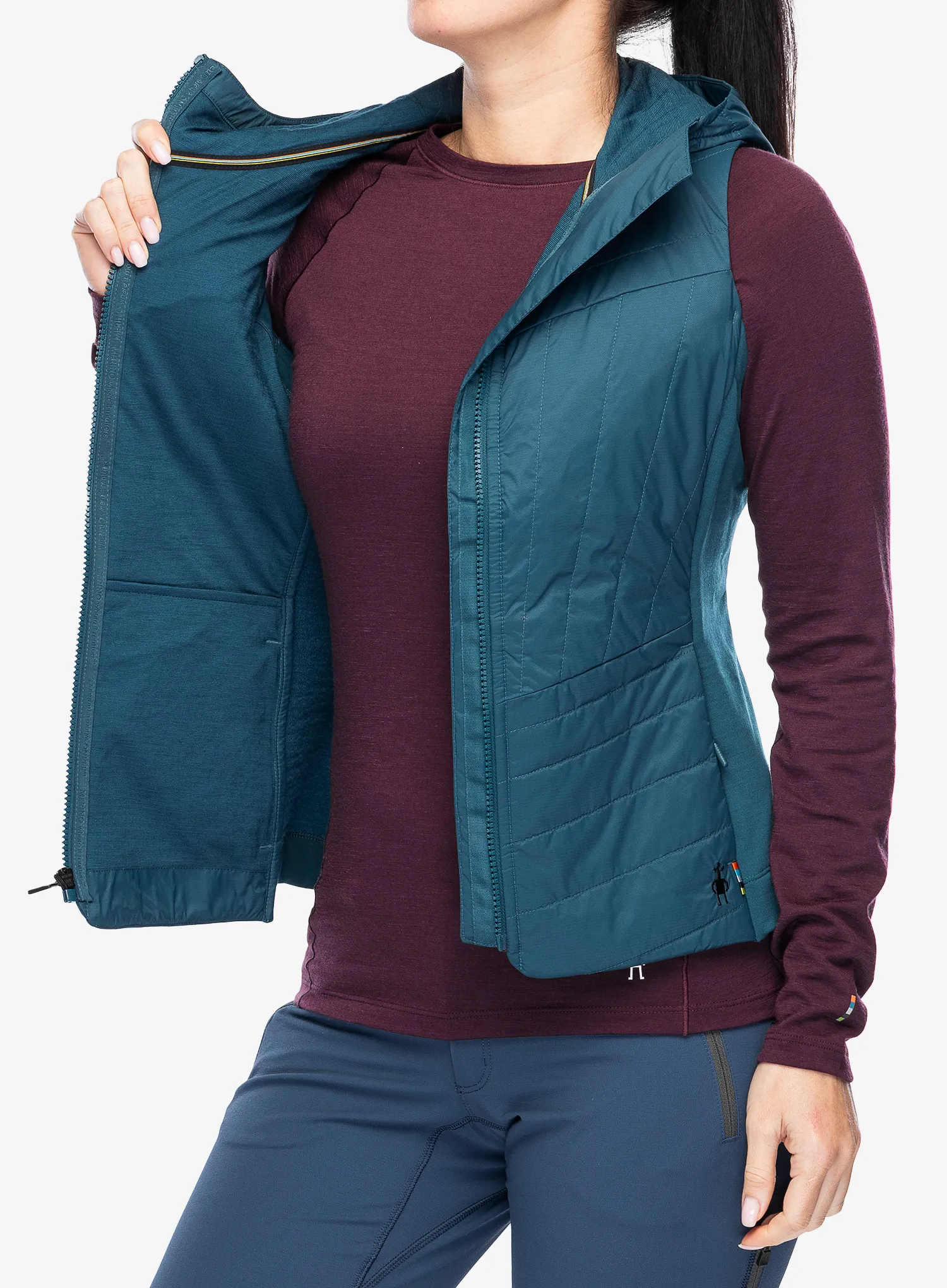 Ženski brezrokavnik Smartwool Smartloft Vest - twilight blue