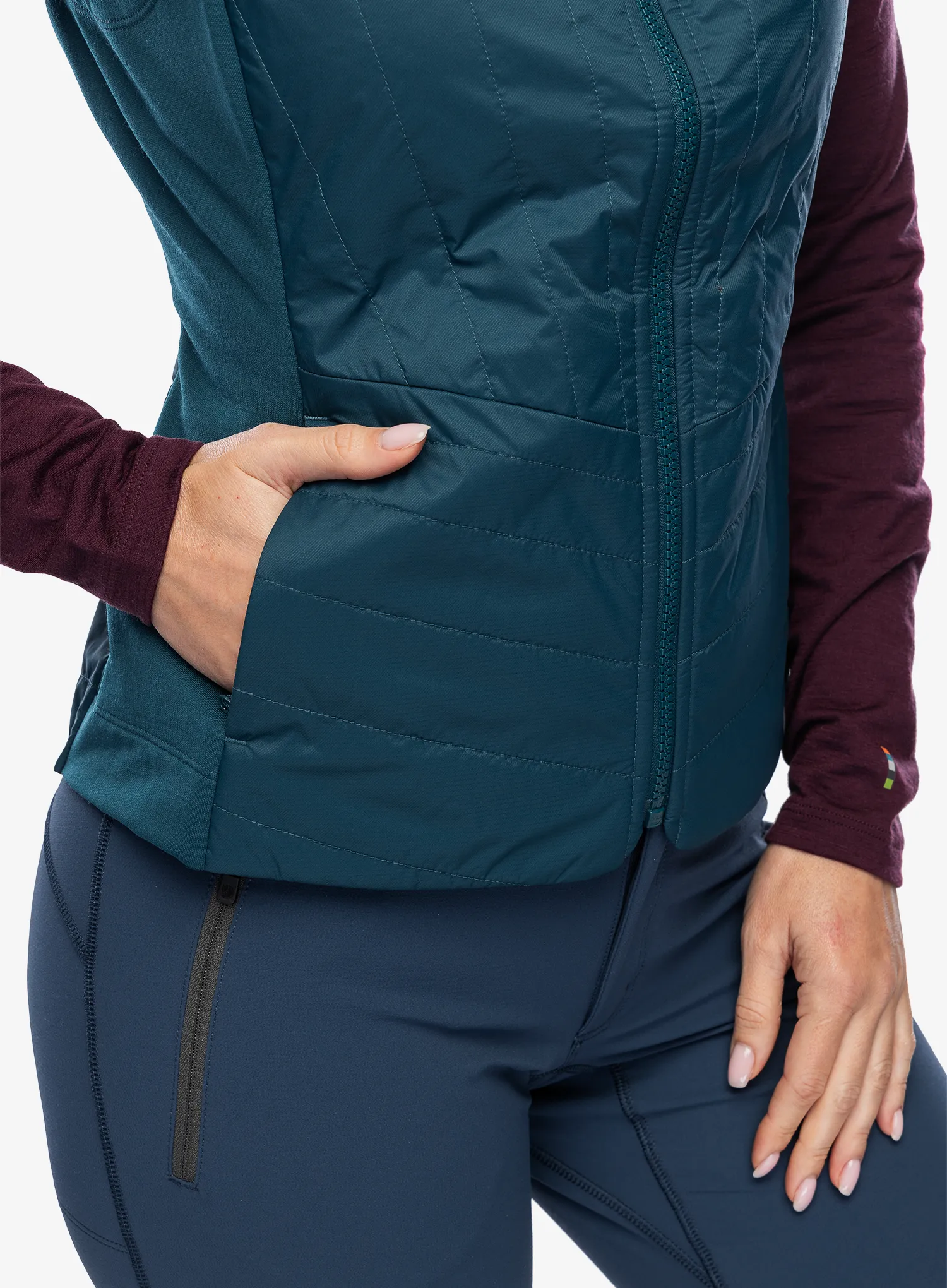 Ženski brezrokavnik Smartwool Smartloft Vest - twilight blue