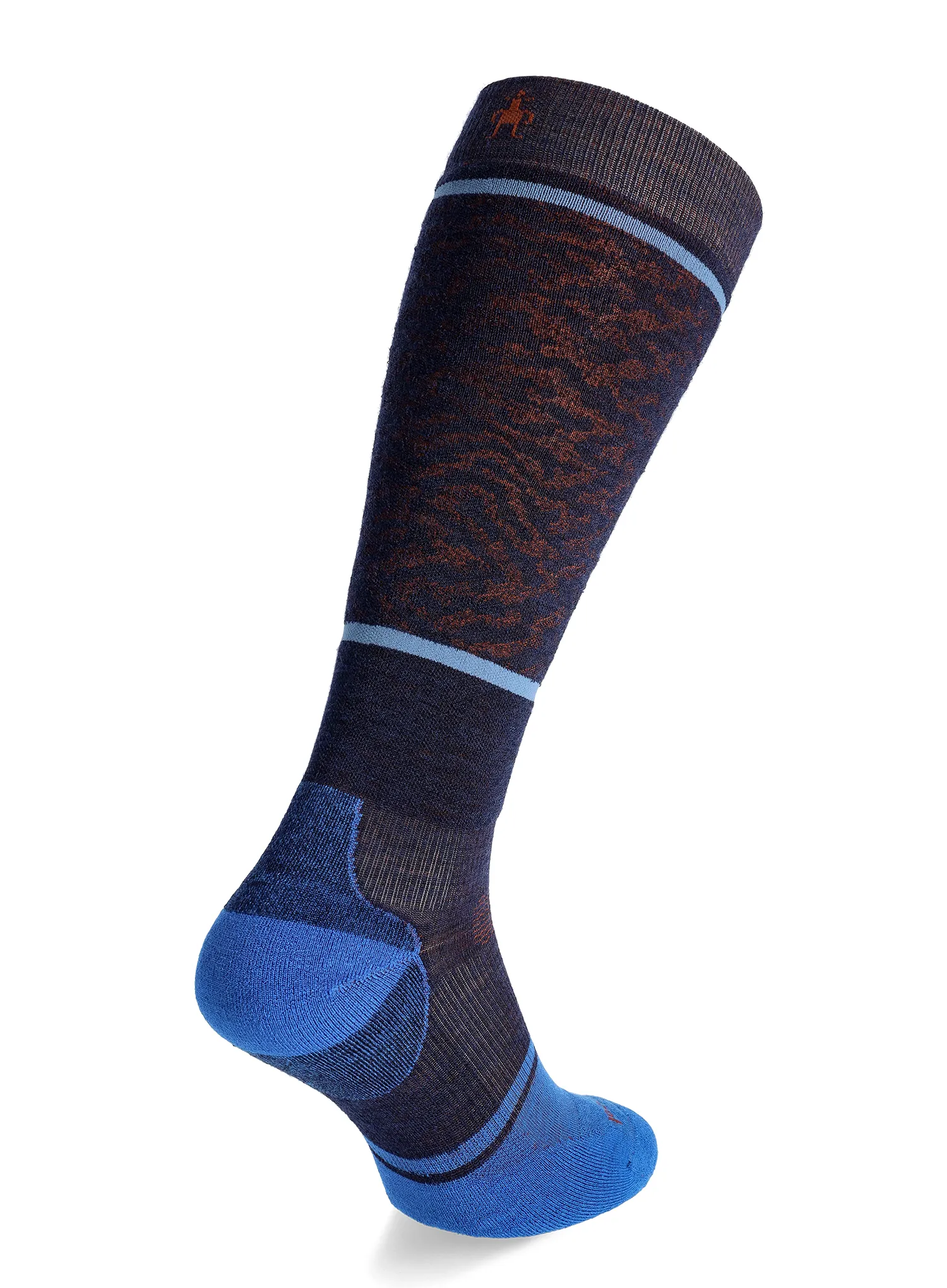 Nogavice Smartwool Snowboard Targeted Cushion Retro Line OTC Socks - deep navy
