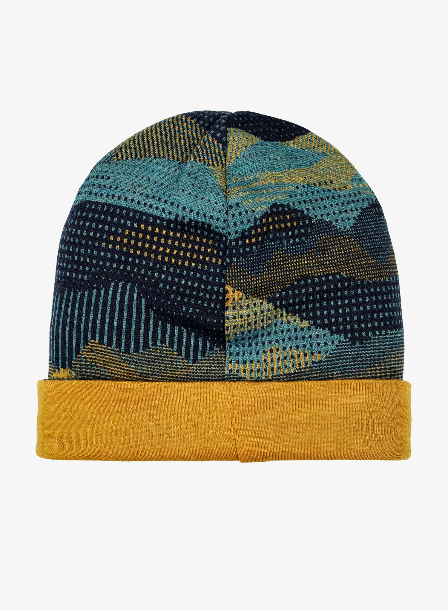 Otroška kapa Smartwool Thermal Merino Reversible Cuffed Beanie - blueberry mtn scape