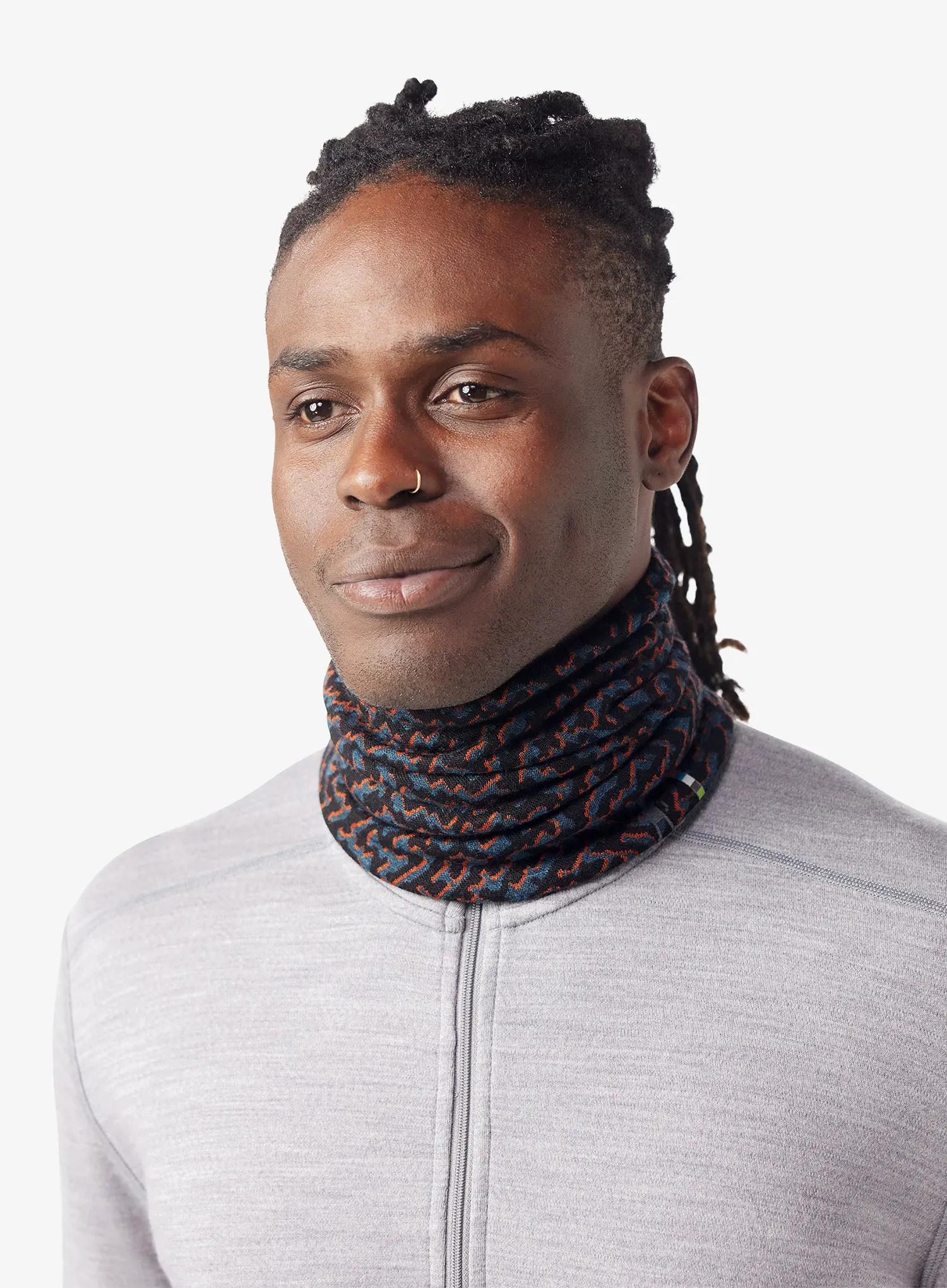 Šal za vrat Smartwool Thermal Merino Reversible Neck Gaiter - black retro line