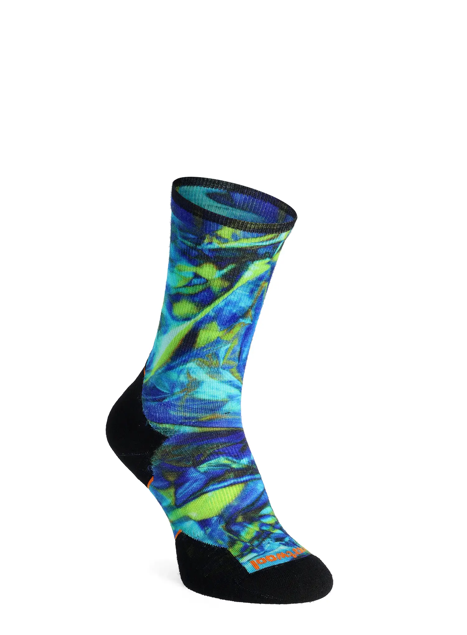 Tekaške nogavice Smartwool Trail Run Targeted Cushion Reflections Print Crew Socks - capri