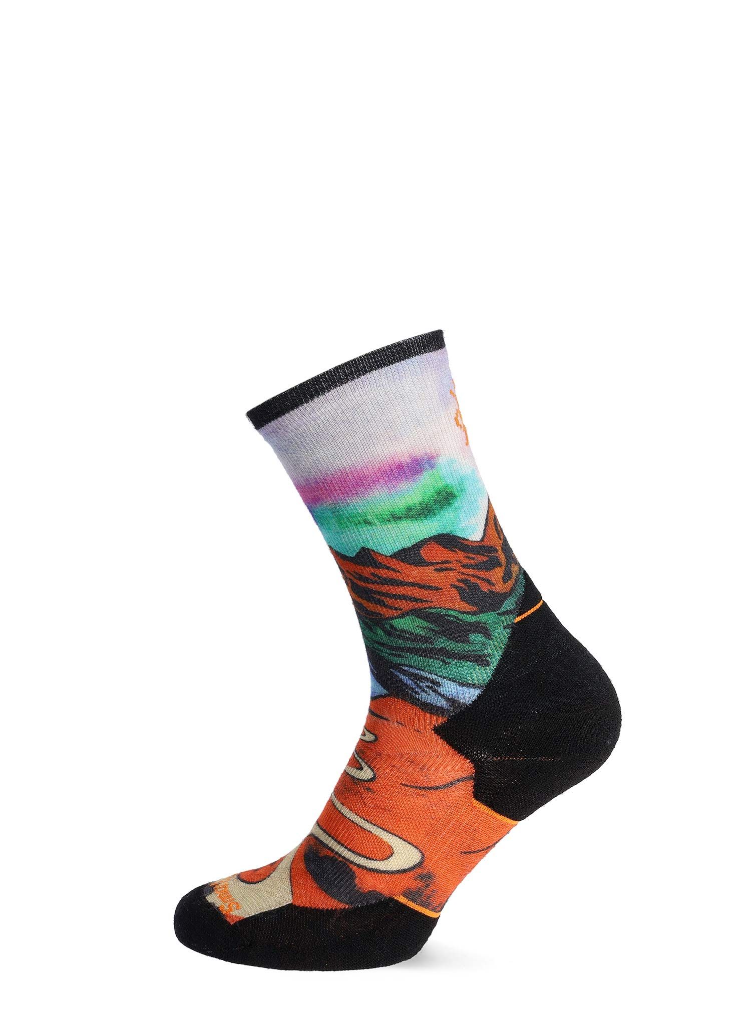 Merino nogavice Smartwool Trail Run Targeted Cushion Singletrack Crew Socks - orange rust