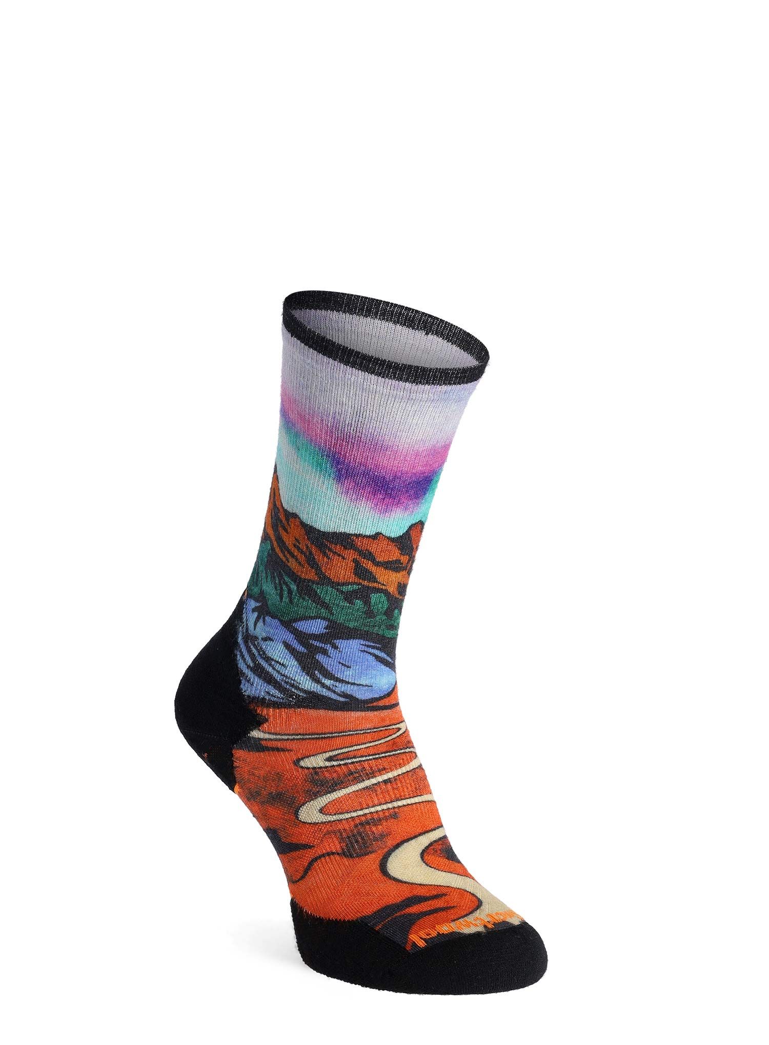 Merino nogavice Smartwool Trail Run Targeted Cushion Singletrack Crew Socks - orange rust