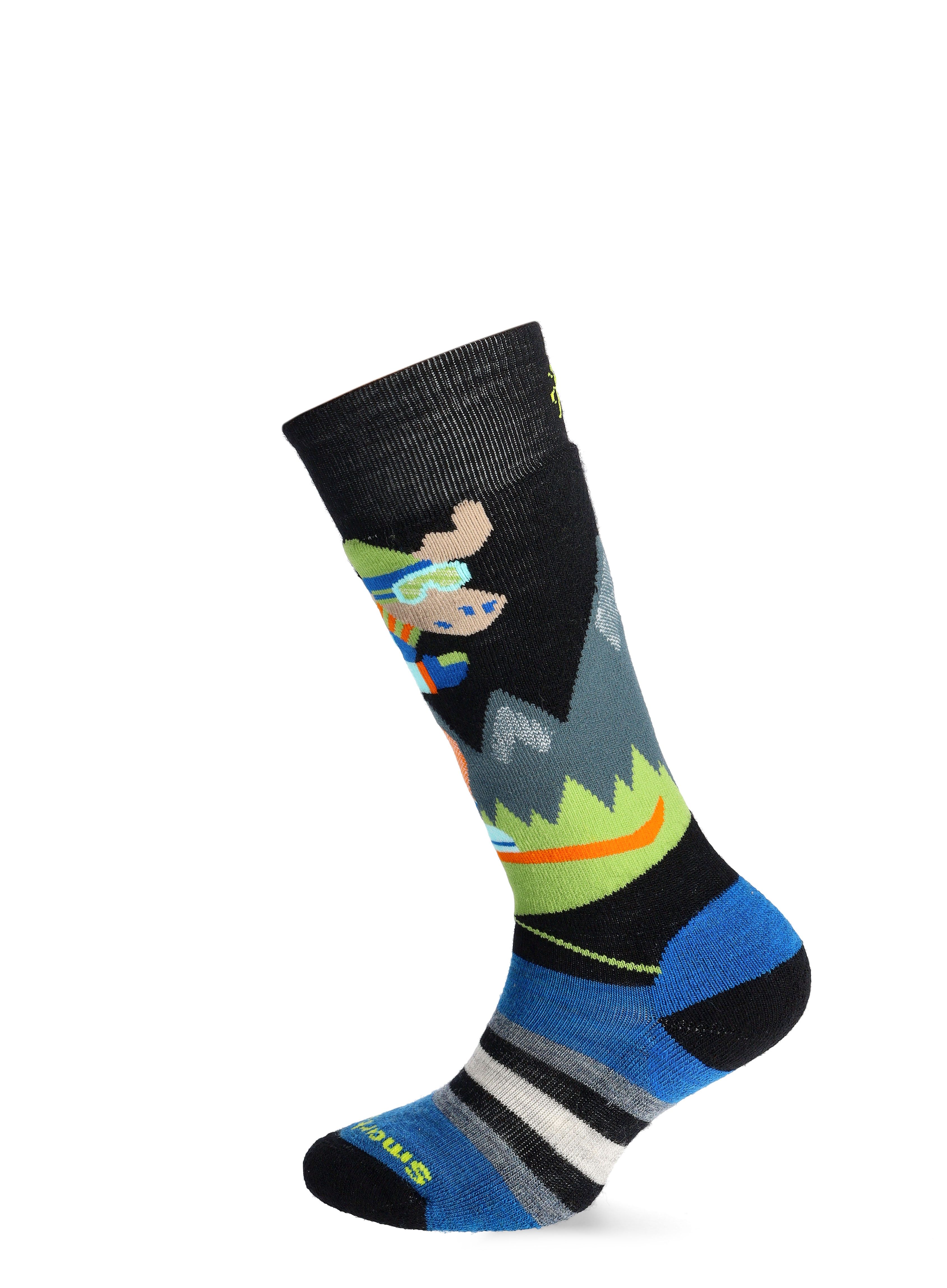 Otroške nogavice Smartwool Wintersport Full Cushion Mountain Moose Pattern OTC  - black