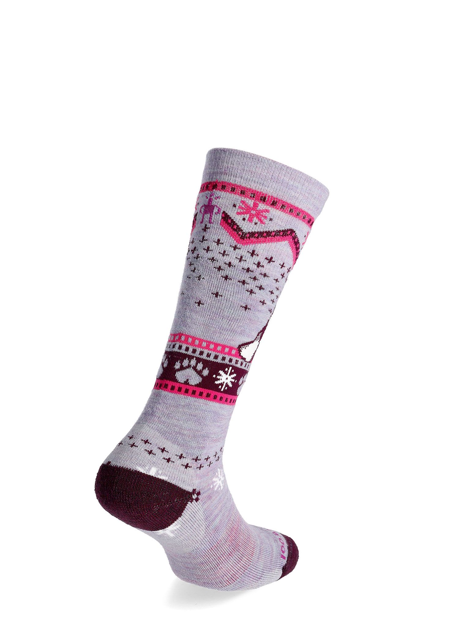 Otroške nogavice Smartwool Wintersport Full Cushion Polar Bear Pattern OTC  - purple eclipse