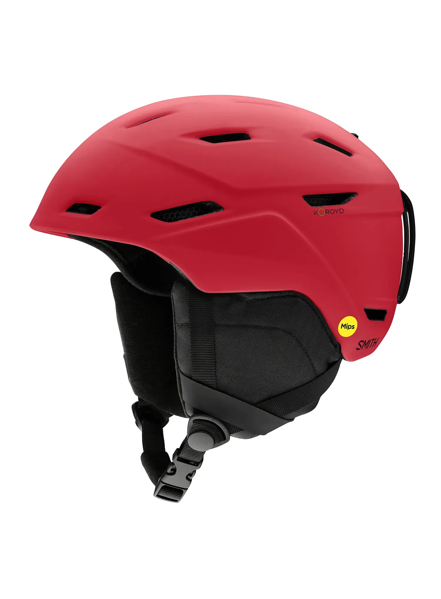 Smučarska čelada Smith Mission Mips - matte crimson geo