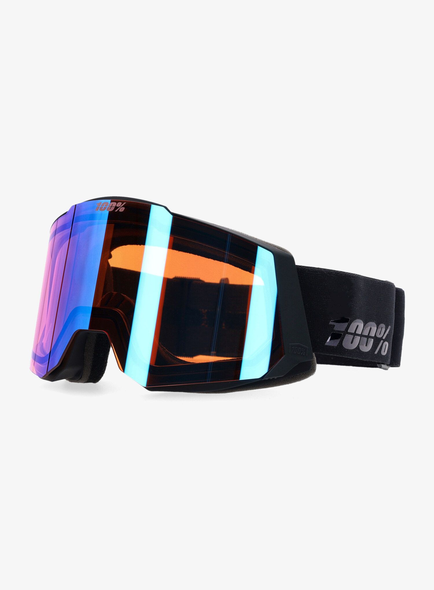 Smučarska očala 100% Snowcraft Hiper - black/mirror green