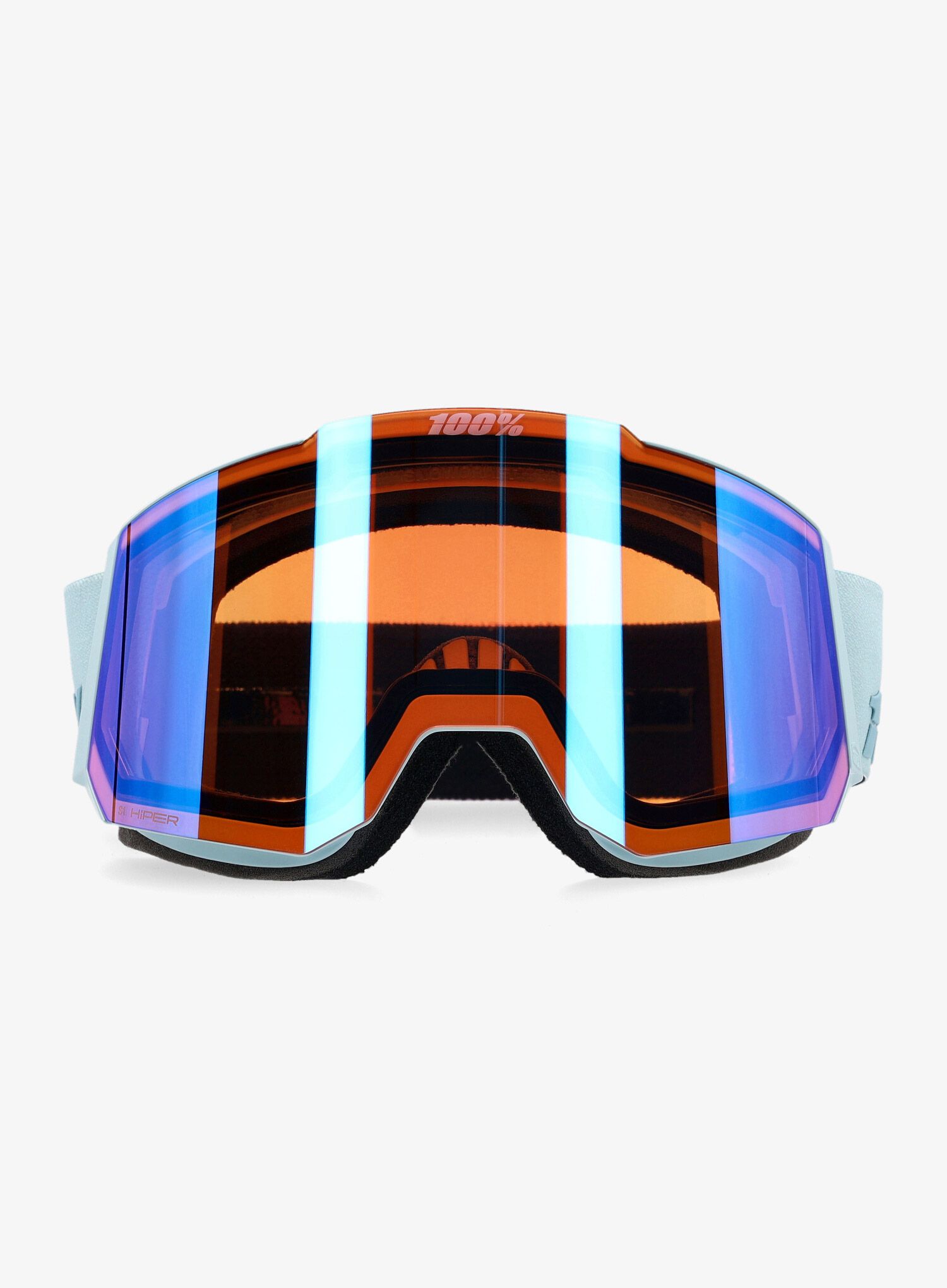 Smučarska očala 100% Snowcraft Hiper - stonehammer/mirror lavender
