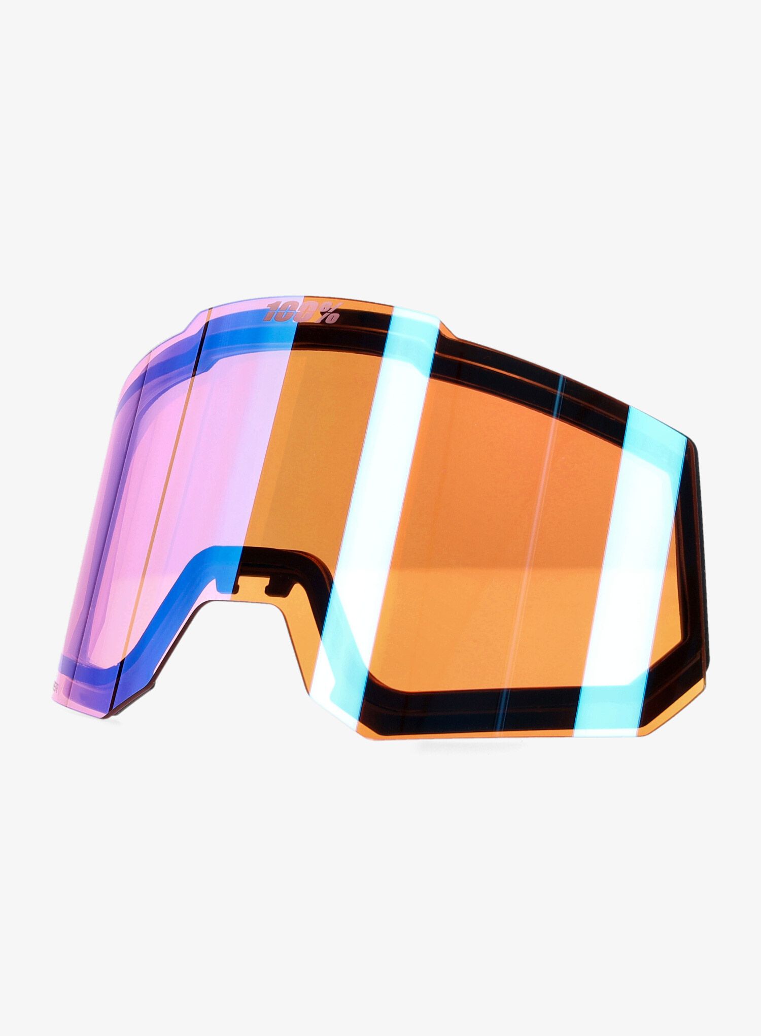 Smučarska očala 100% Snowcraft Hiper - stonehammer/mirror lavender