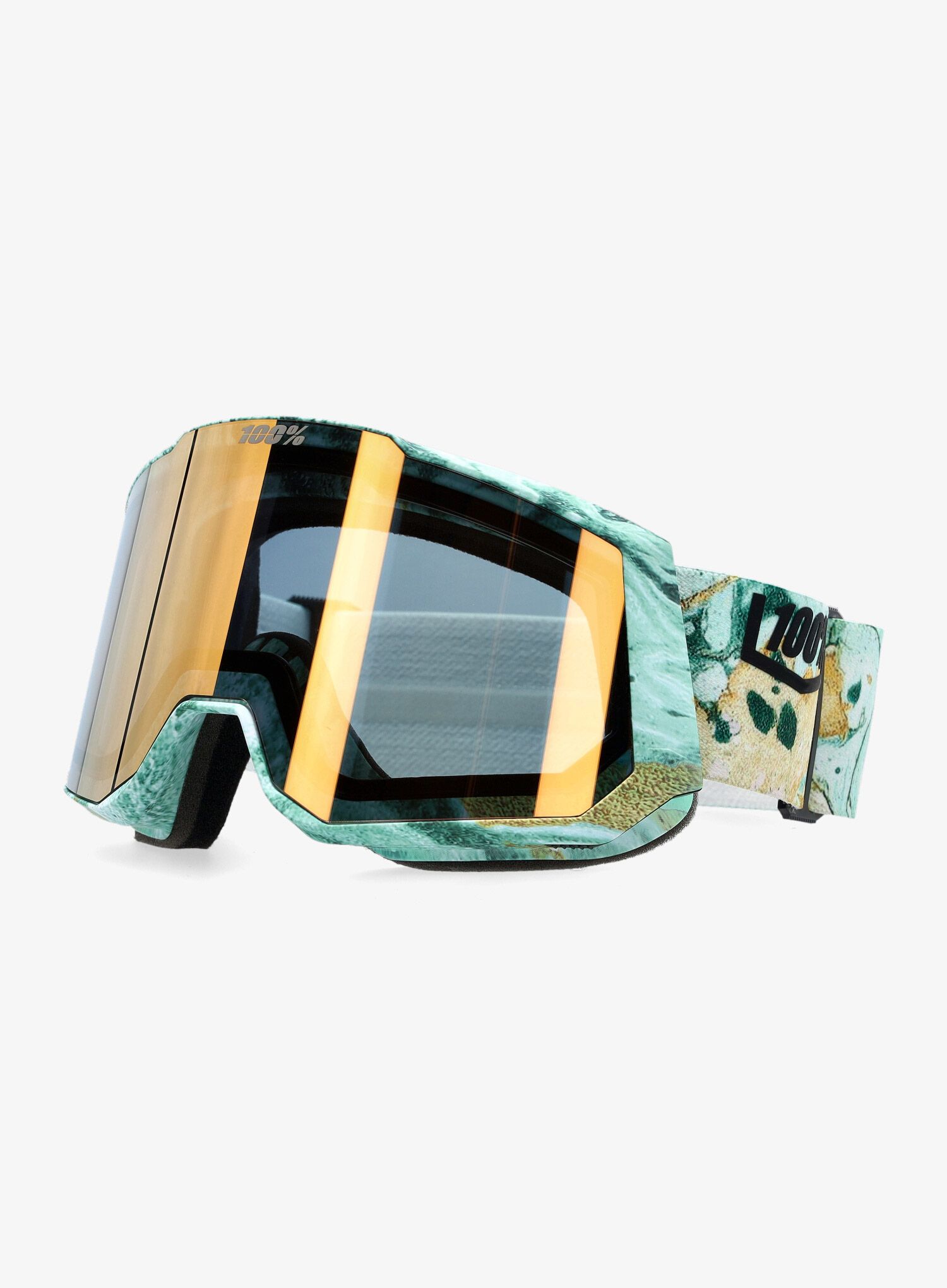 Smučarska očala 100% Snowcraft XL Hiper - fossil express/mirror copper