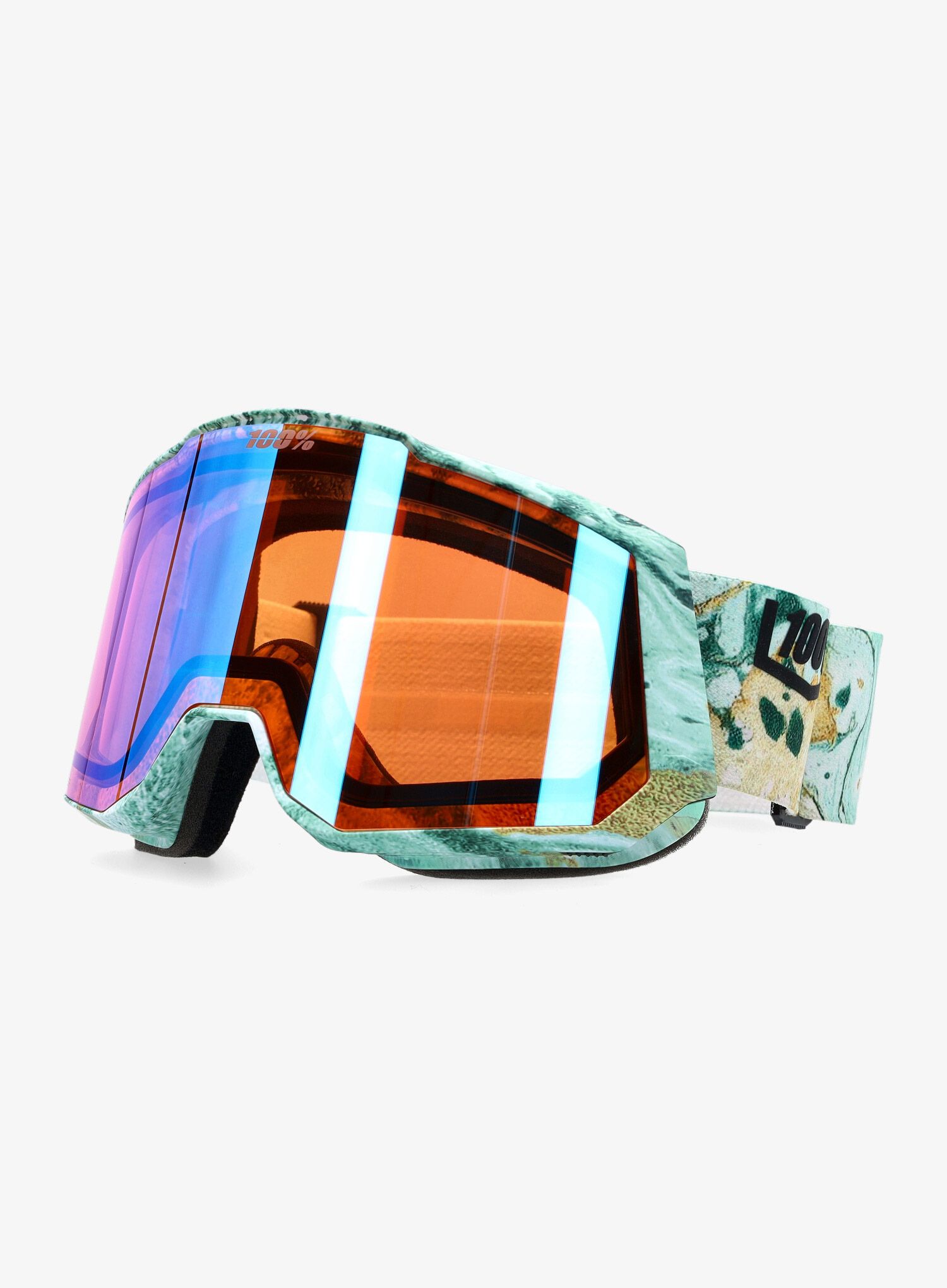 Smučarska očala 100% Snowcraft XL Hiper - fossil express/mirror copper