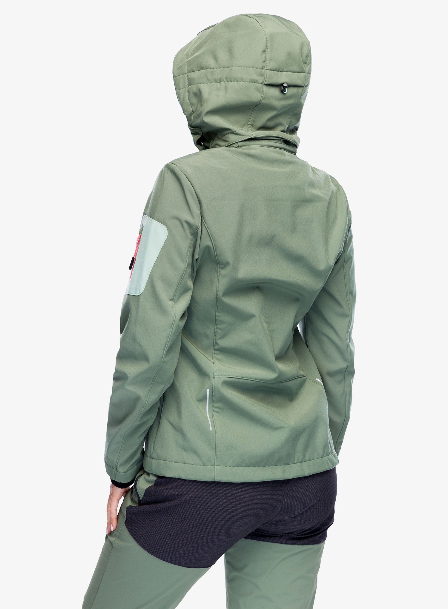 Ženski softshell CMP Wilma Jacket Zip Hood - salvia
