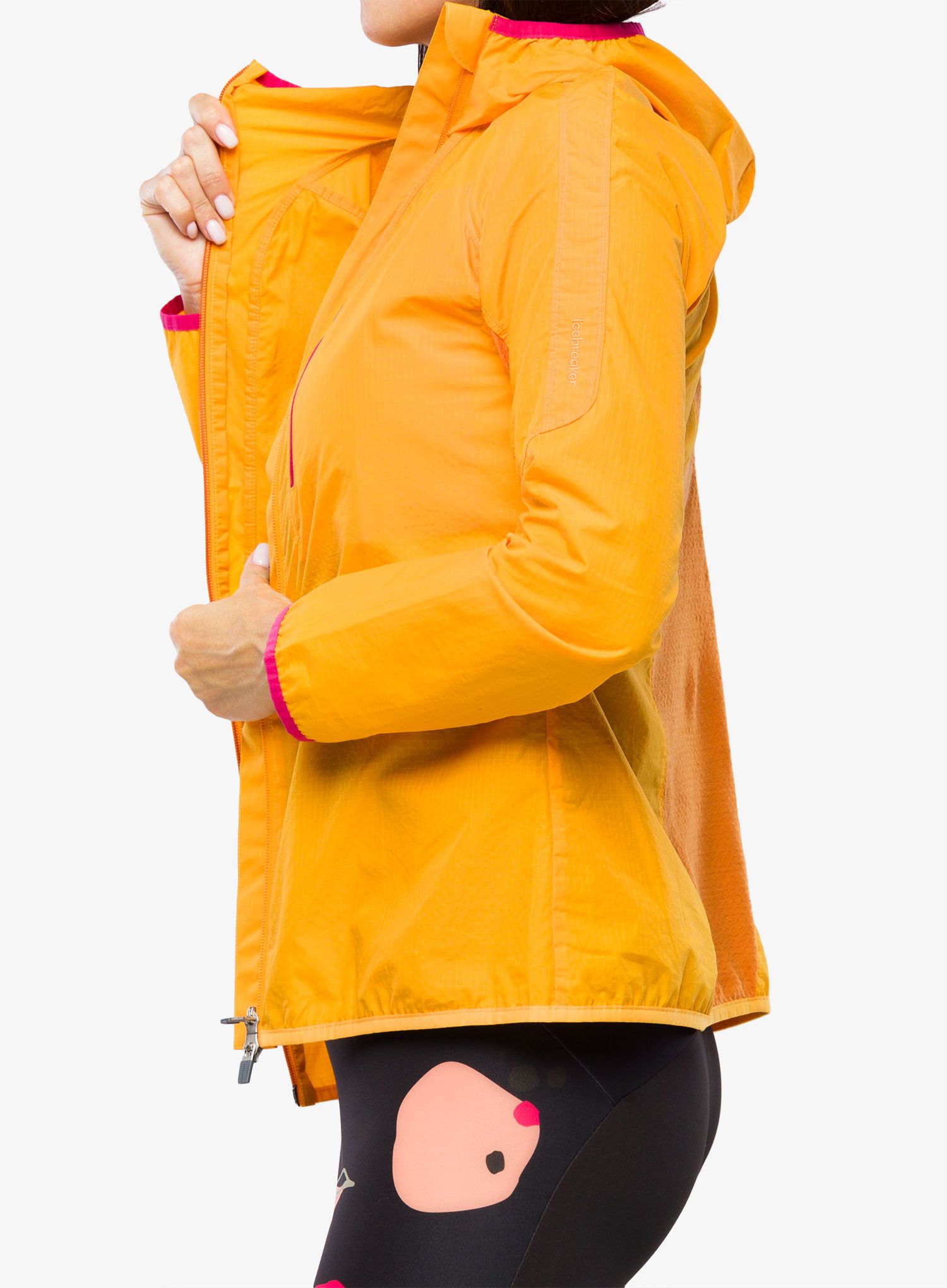Ženski softshell Icebreaker Shell+ Cotton Windbreaker - solar/earth