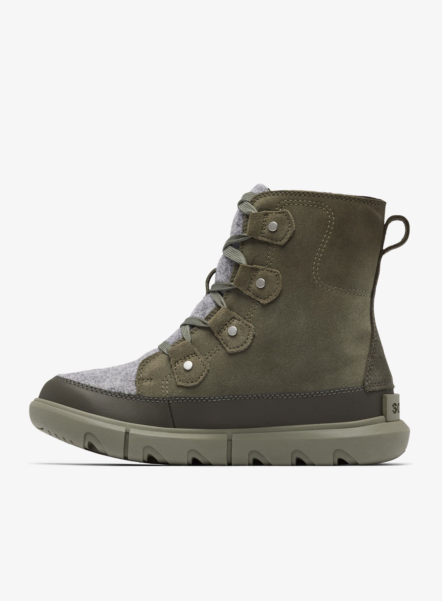 Ženski zimski čevlji Sorel Explorer Next Joan WP - stone green/alpine tundra