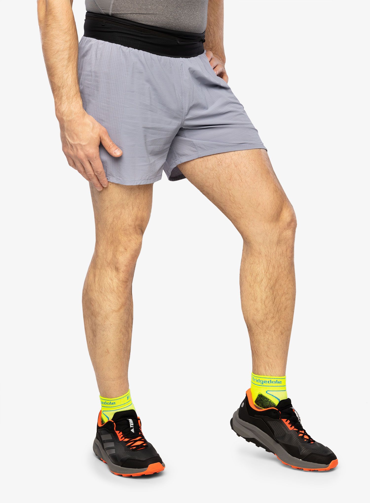 Moške tekaške kratke hlače adidas TERREX Agravic Pro Trail Running Shorts - silver violet