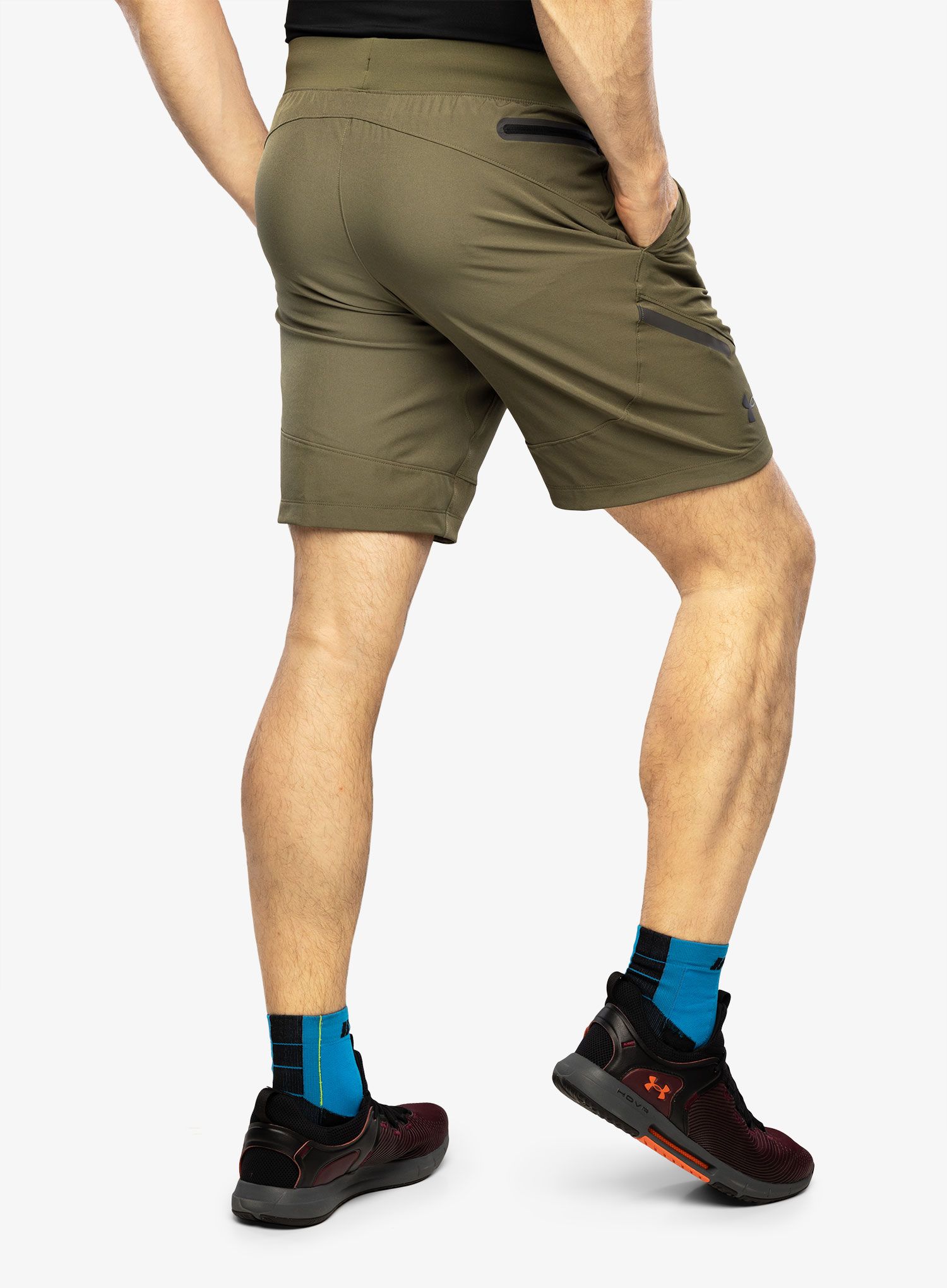 Moške kratke hlače Under Armour Unstoppable Shorts - marine OD green/black