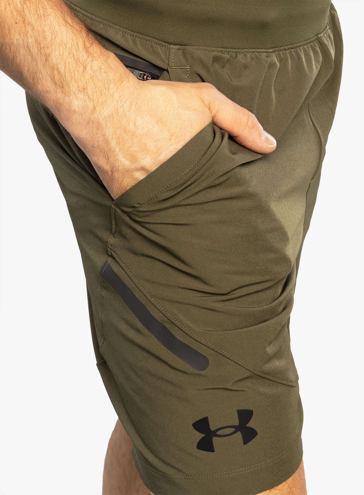 Moške kratke hlače Under Armour Unstoppable Shorts - marine OD green/black