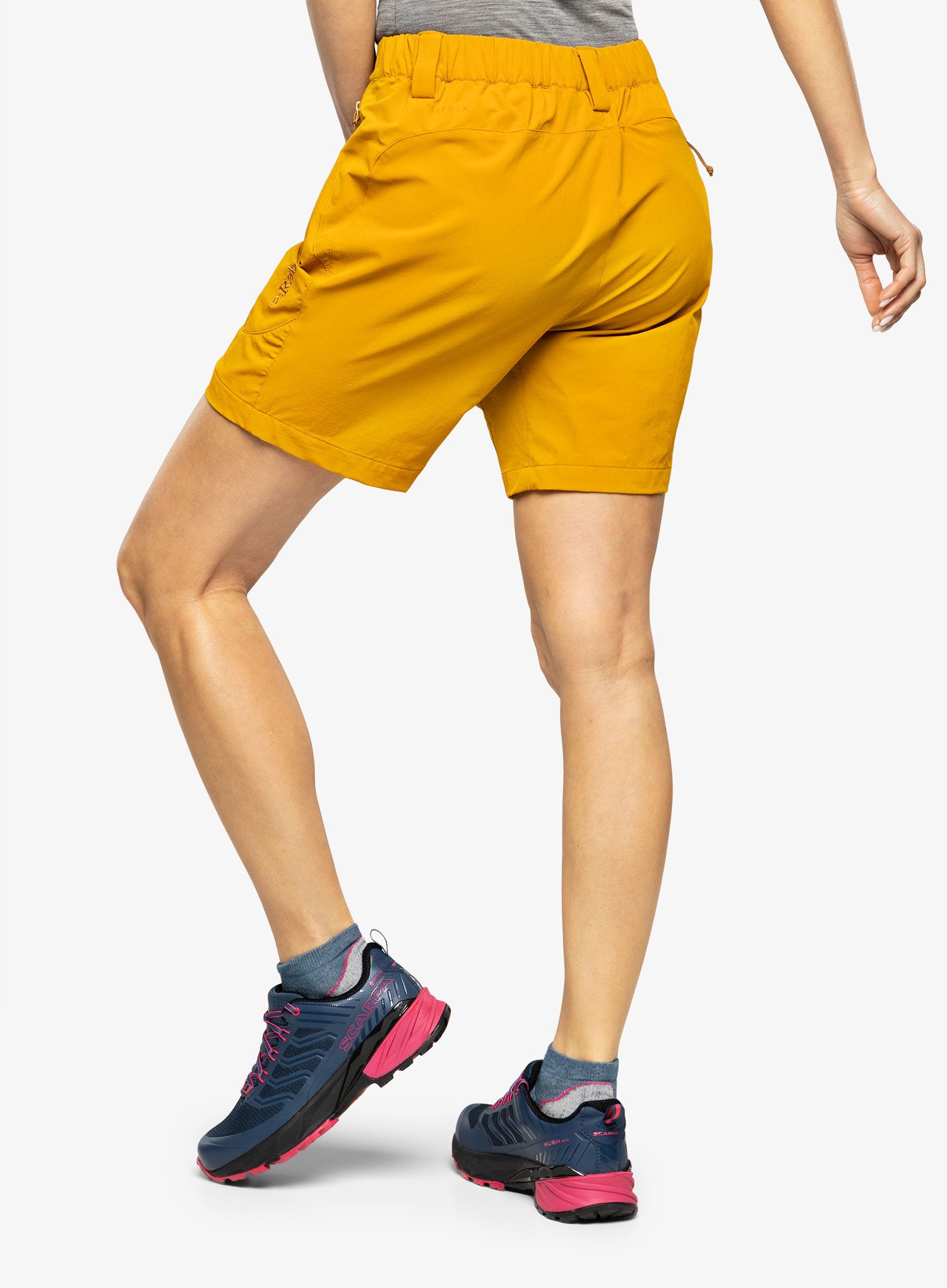 Ženske pohodniške kratke hlače Rab Torque Mountain Shorts - dark butternut