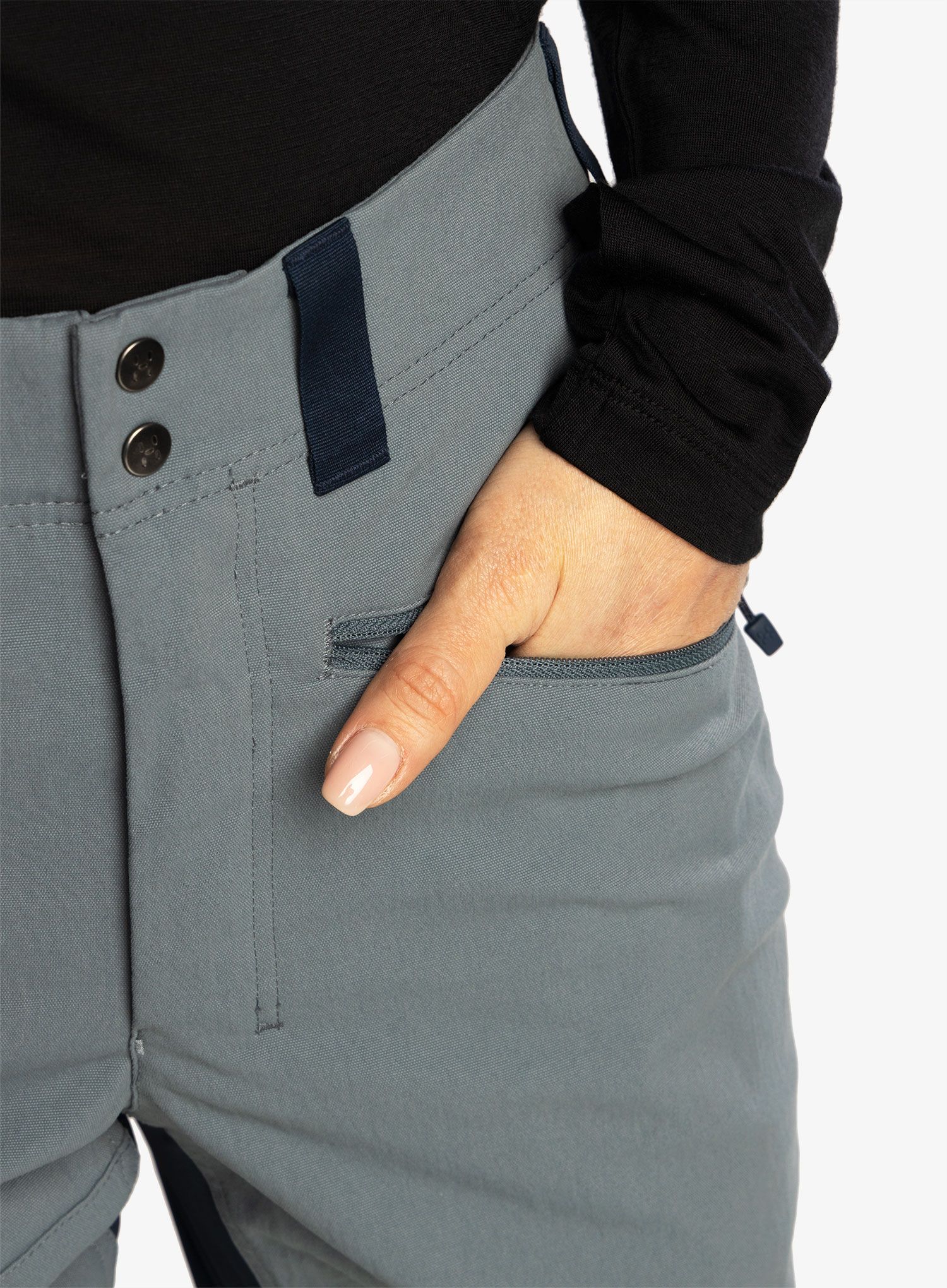 Ženske pohodne hlače Haglofs Mid Slim Pant - steel blue/tarn blue