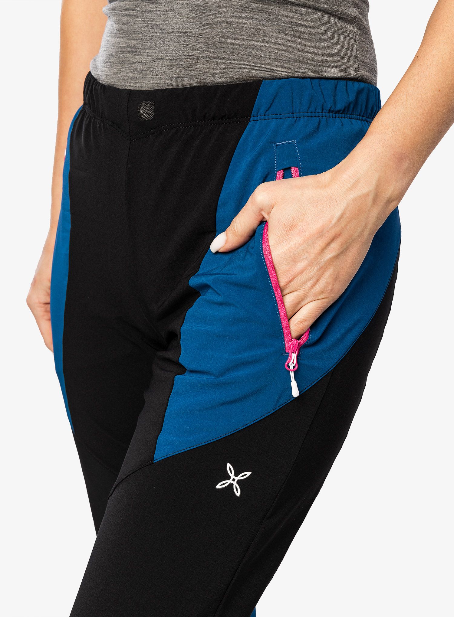 Ženske pohodniške hlače Montura Outline Pants - deep blue/intense violet