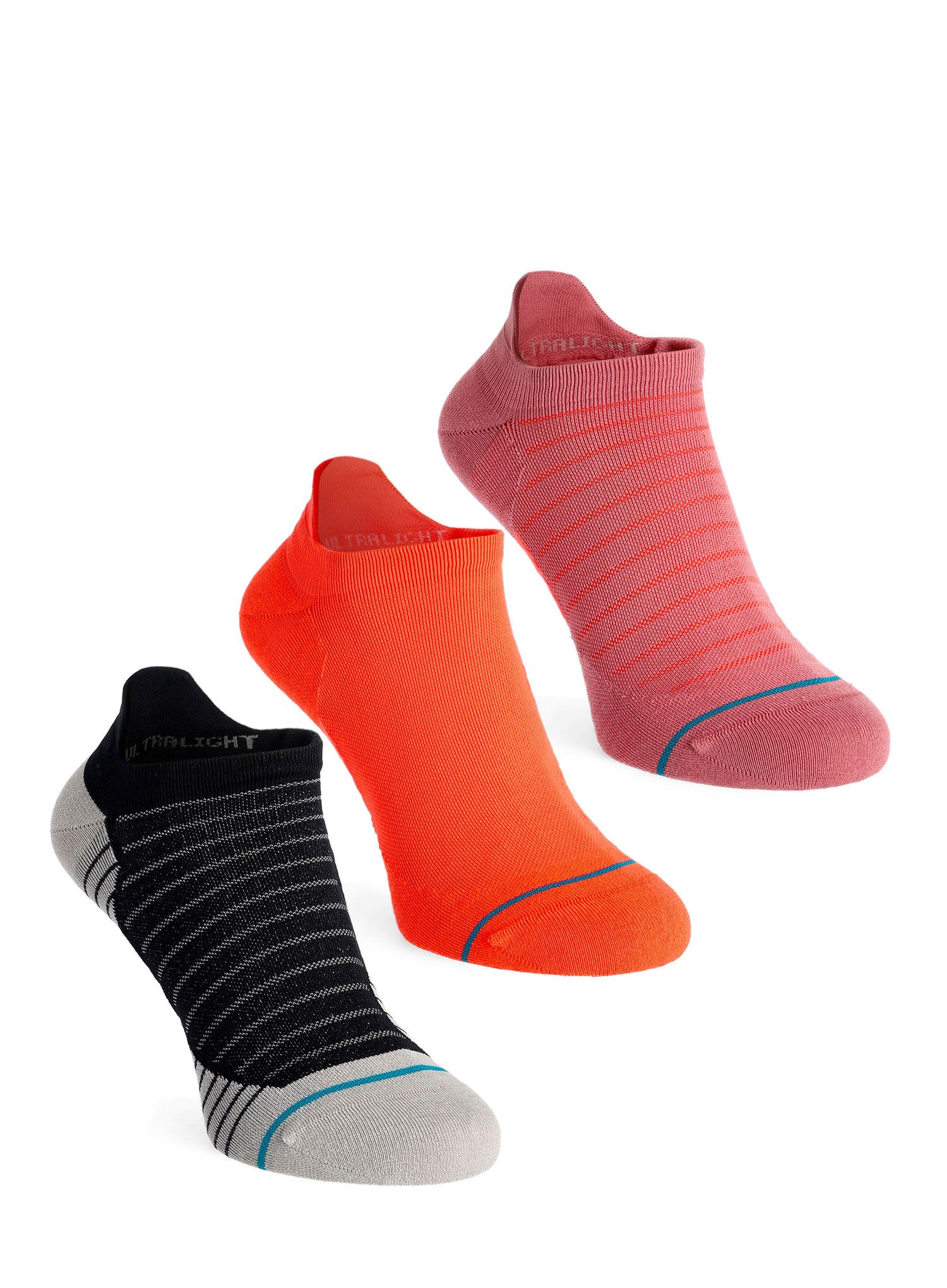 Ženske tekaške nogavice Stance Amari 3 Pack - dustyrose