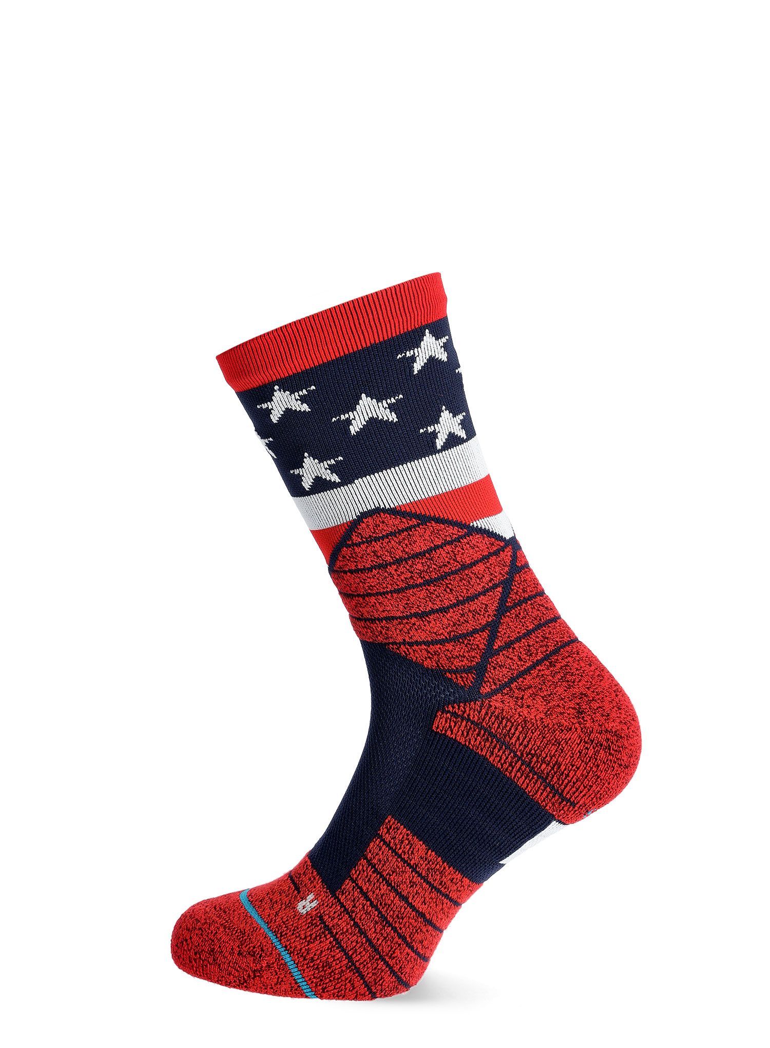 Pohodniške nogavice Stance American Qtr - red