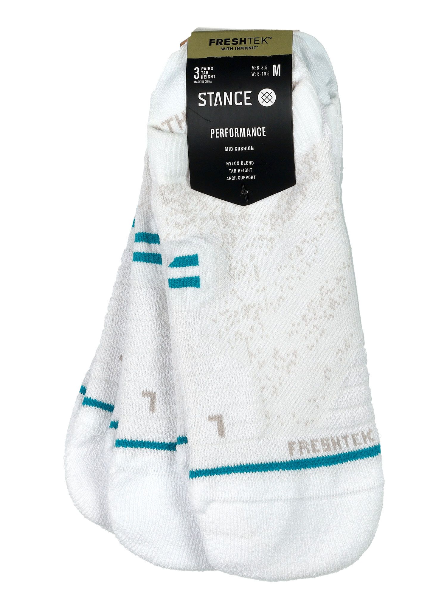 Tekaške nogavice Stance Athletic Tab 3 Pack - white