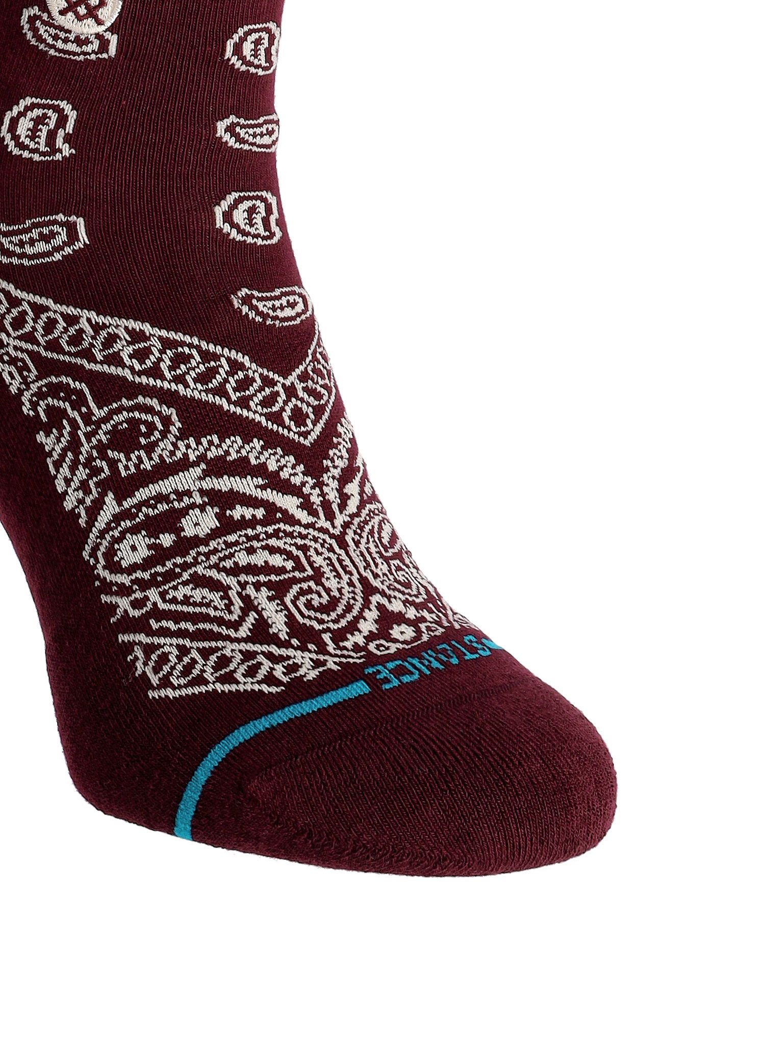 Nogavice Stance Barrio Crew - wine