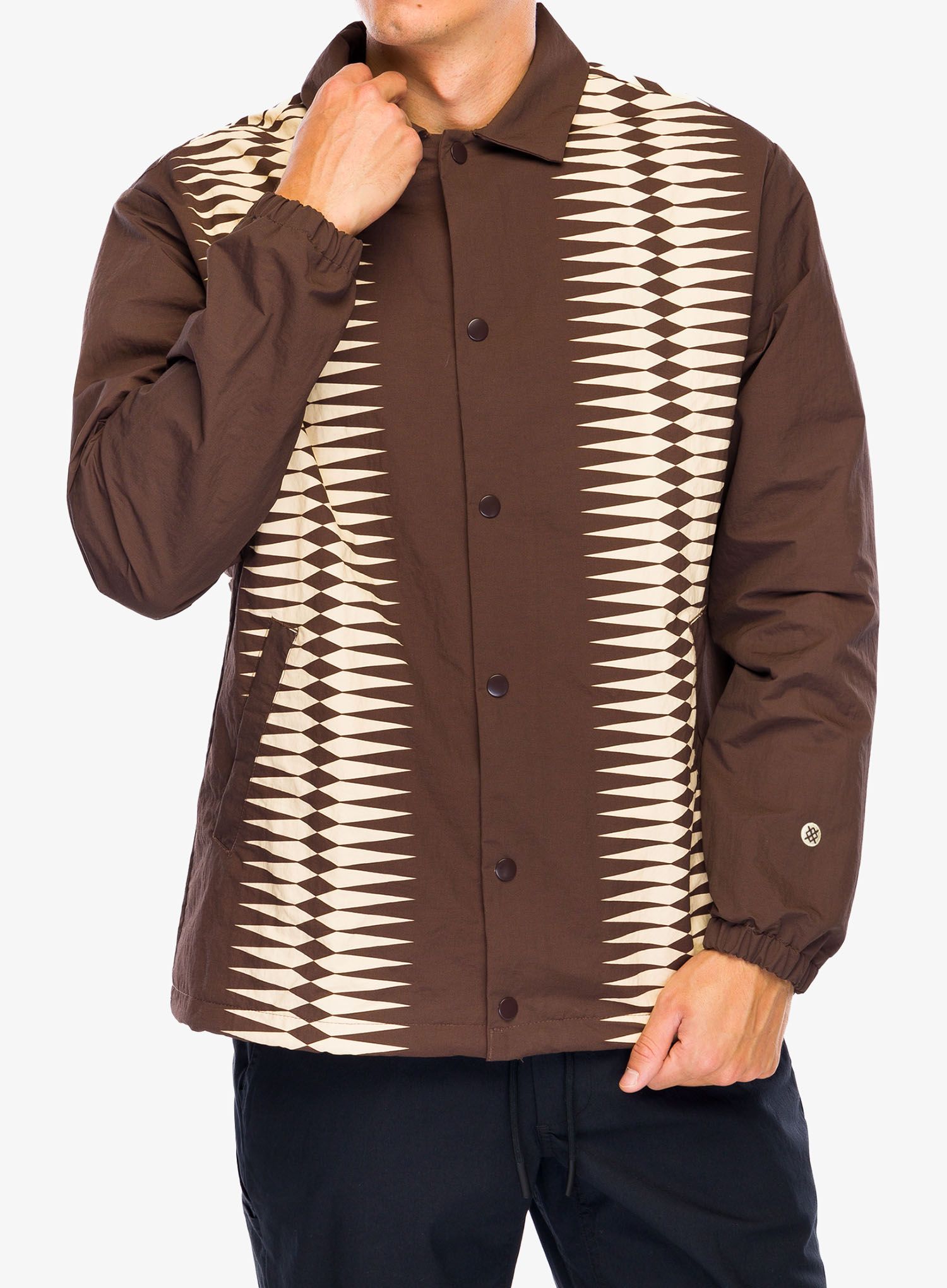 Jakna Stance Coaches Jacket - dark brown