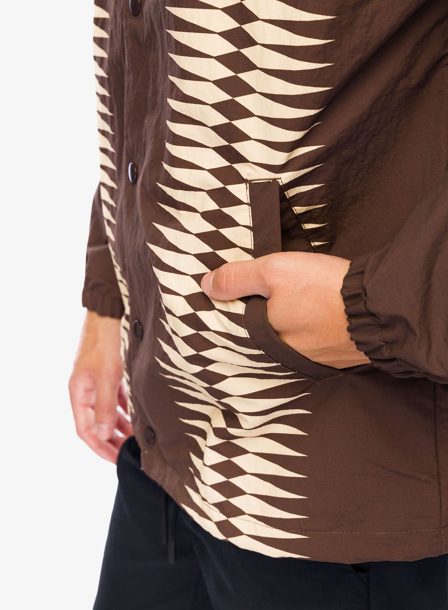 Jakna Stance Coaches Jacket - dark brown
