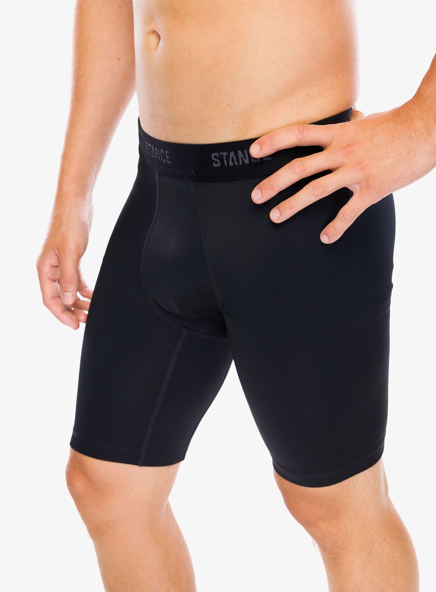 Boksarice Stance Compression Nylon Underwear - black