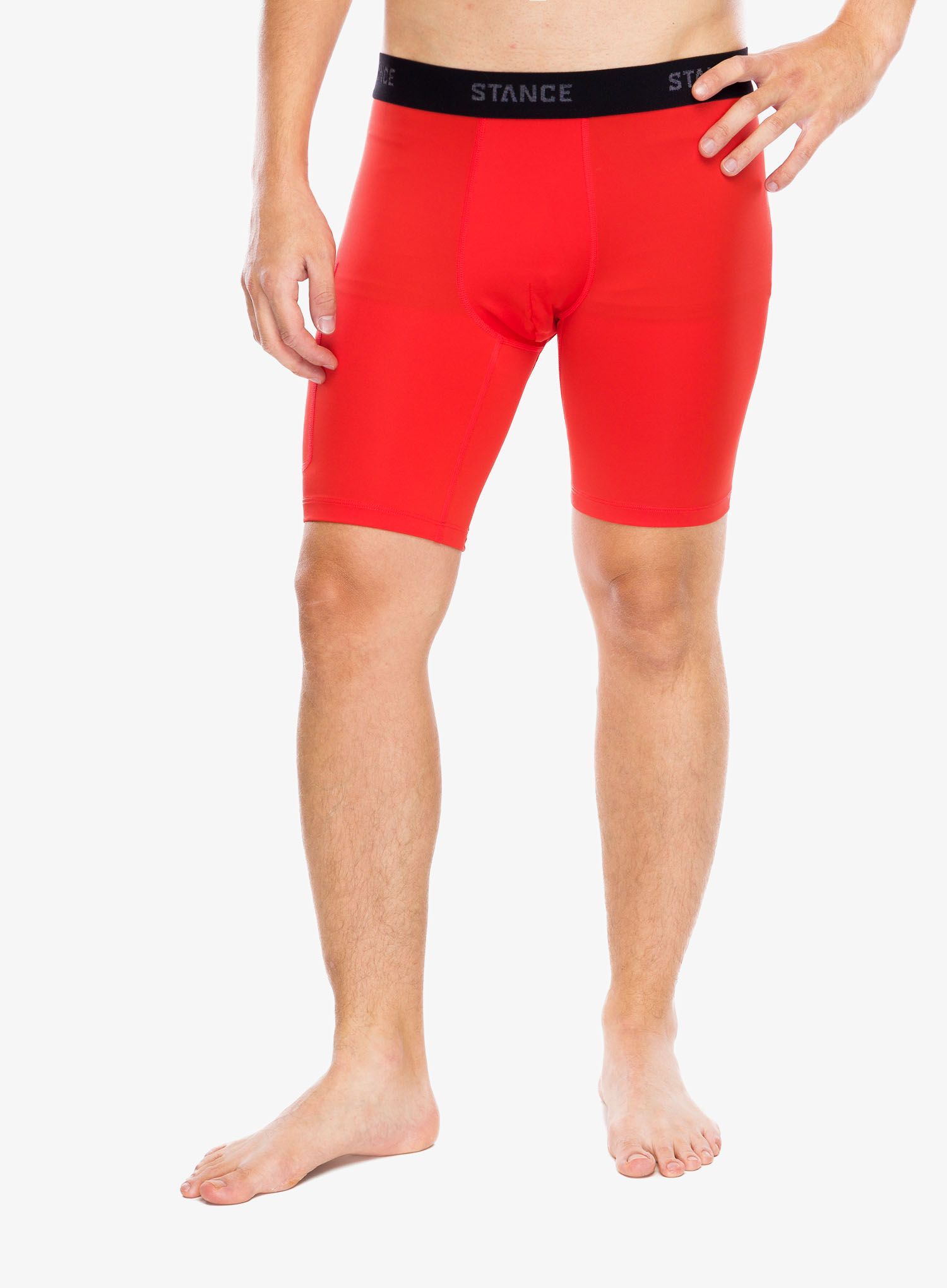 Boksarice Stance Compression Nylon Underwear - tomato