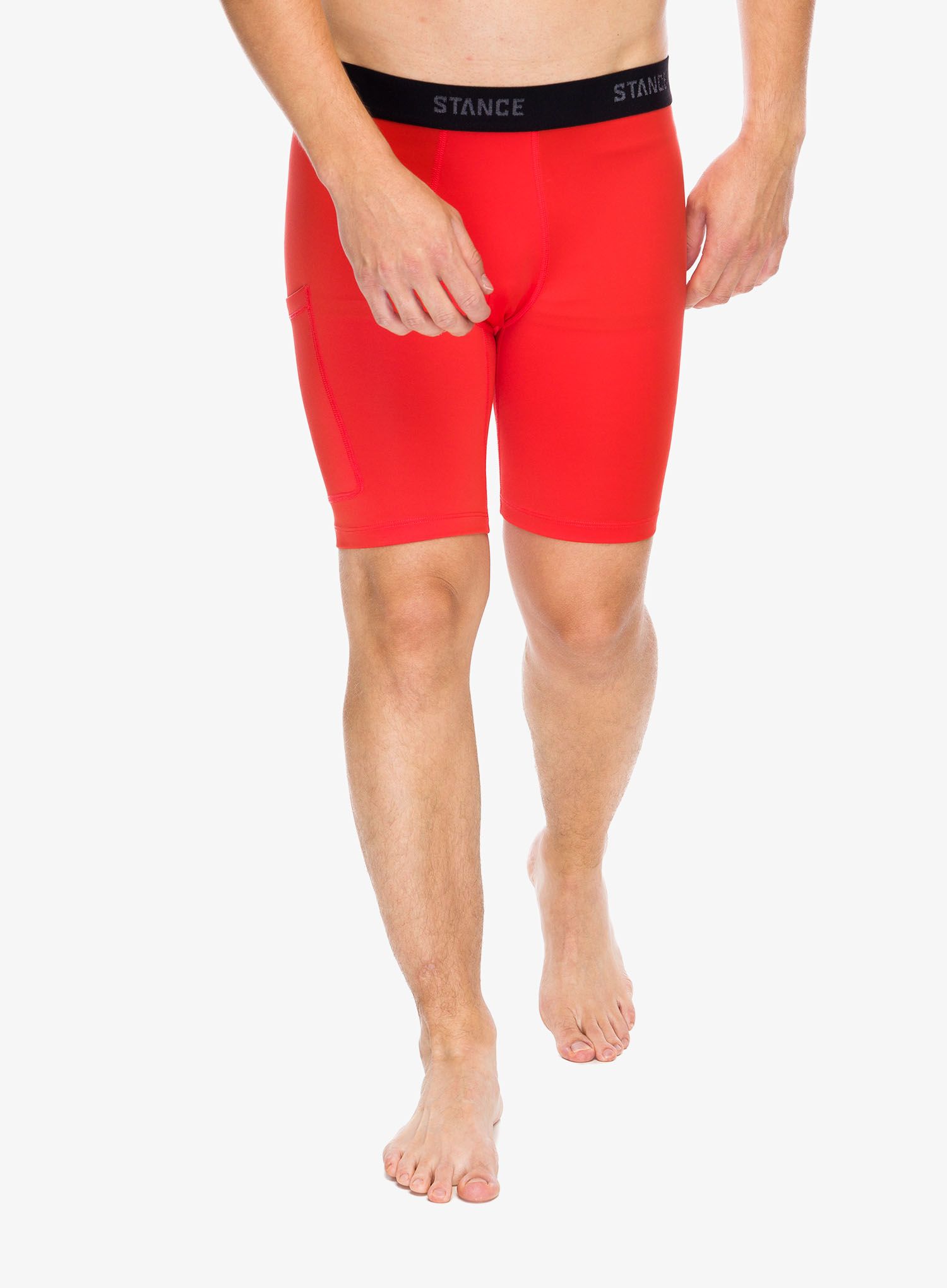Boksarice Stance Compression Nylon Underwear - tomato