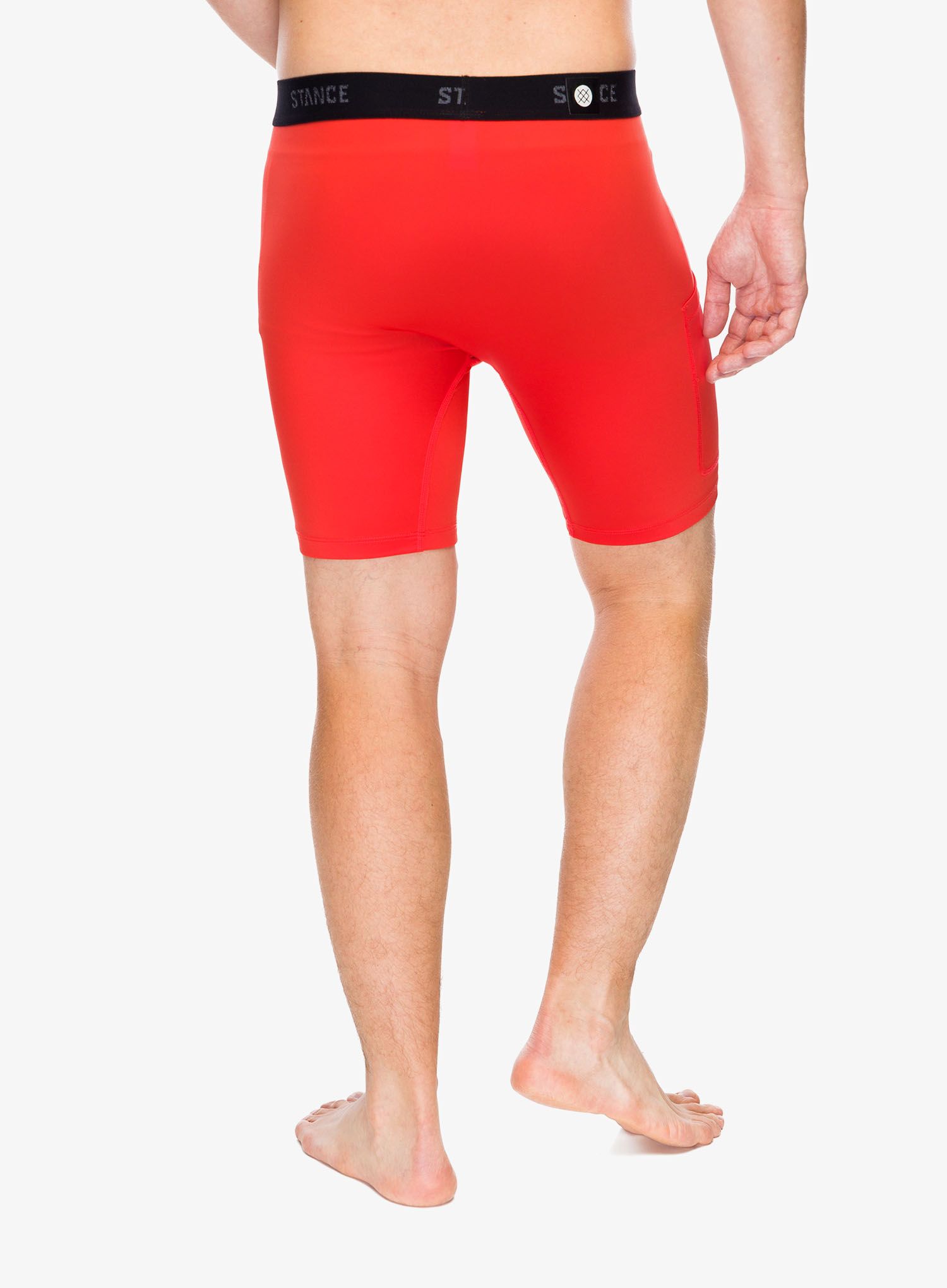 Boksarice Stance Compression Nylon Underwear - tomato