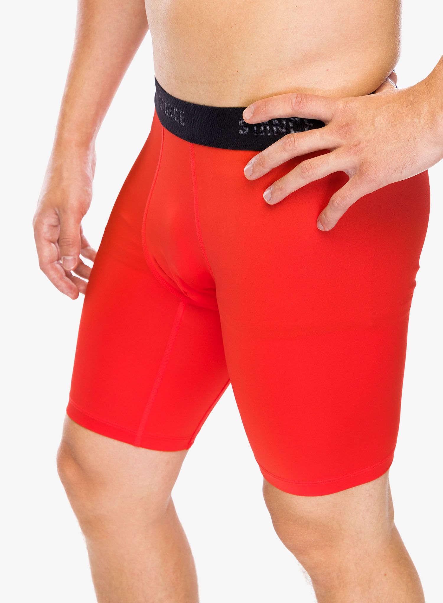 Boksarice Stance Compression Nylon Underwear - tomato