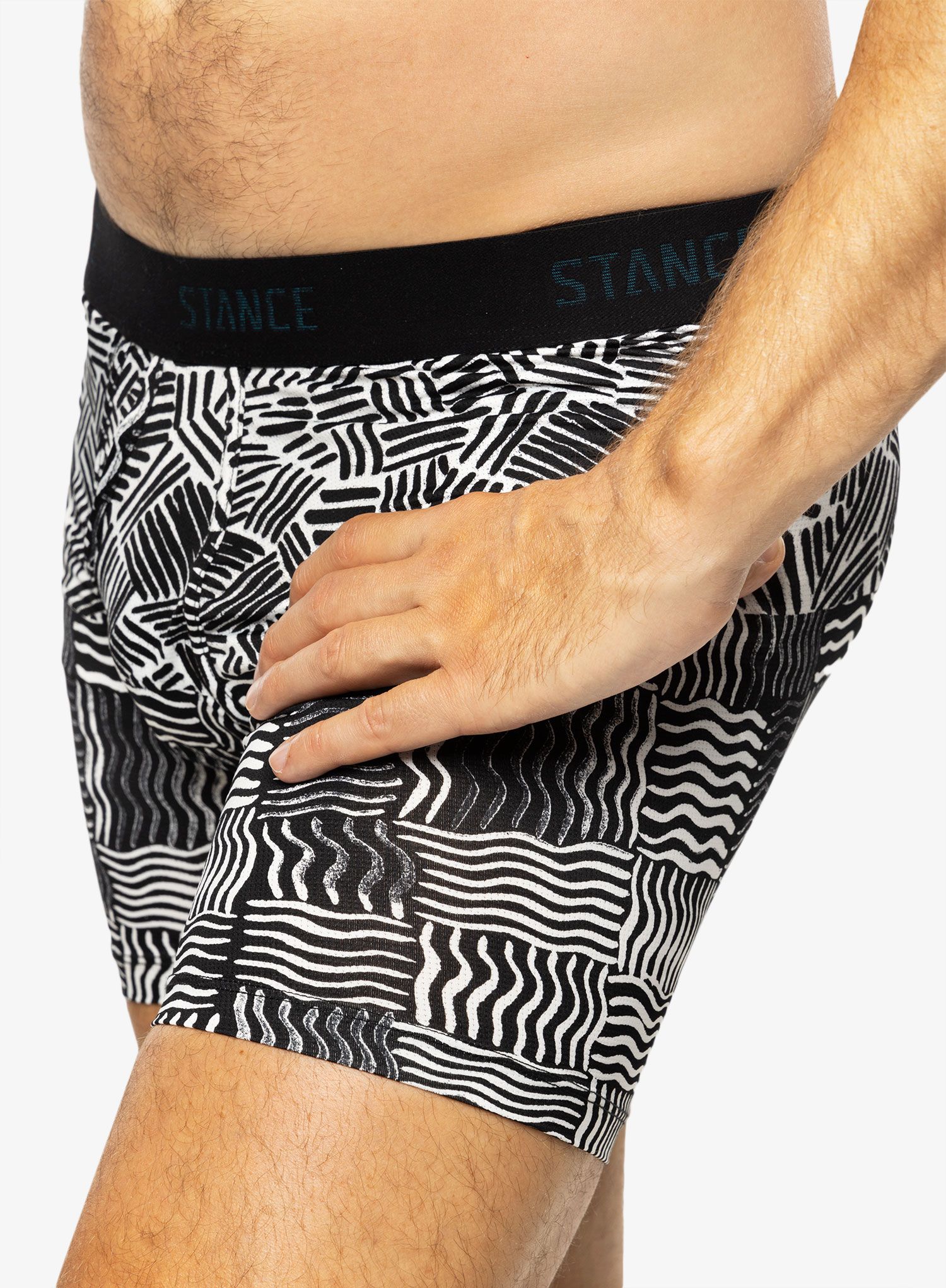 Boksarice Stance Crosshatch Wholester - black