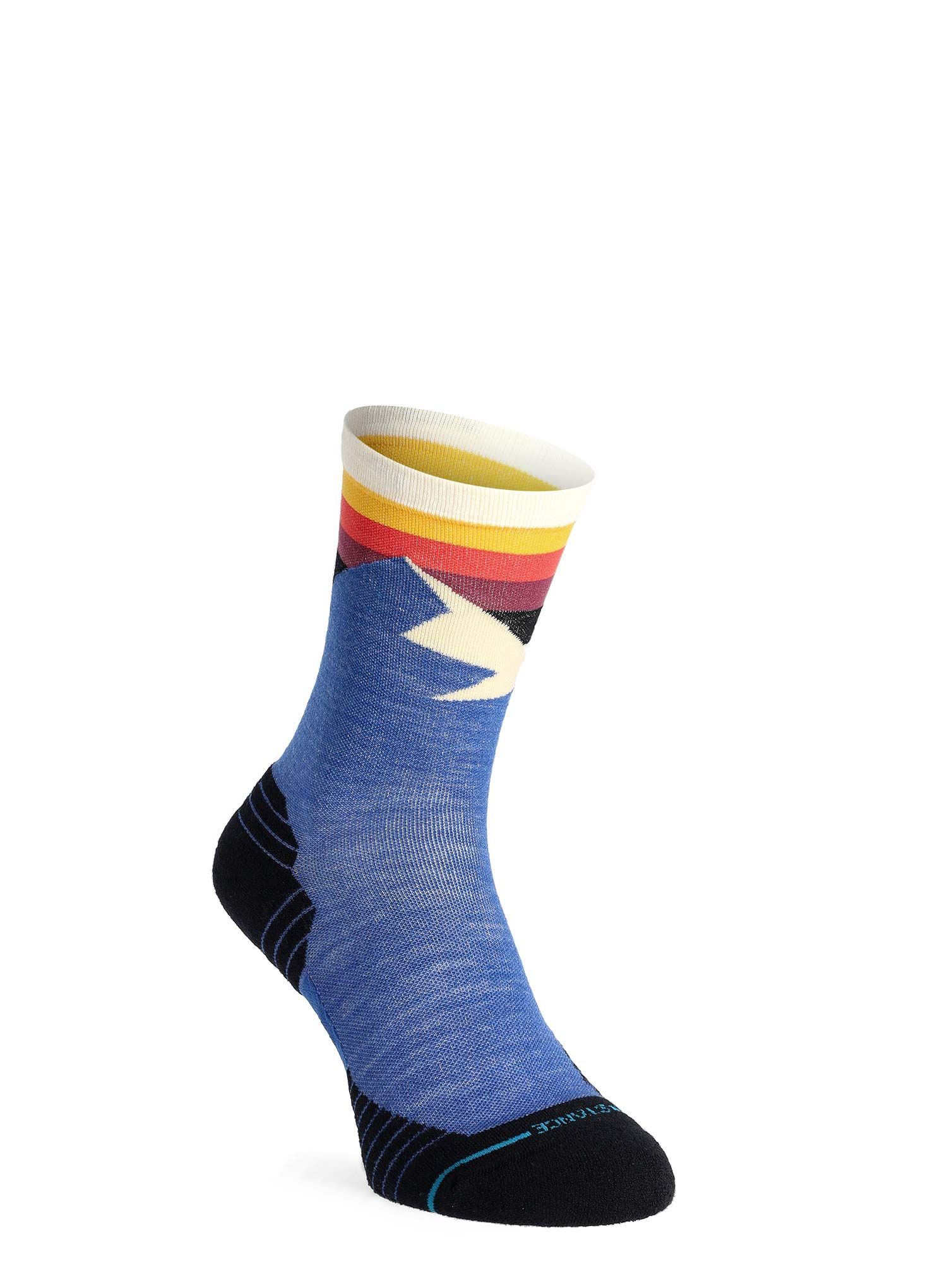 Pohodniške nogavice Stance Divided Lines Crew - blue