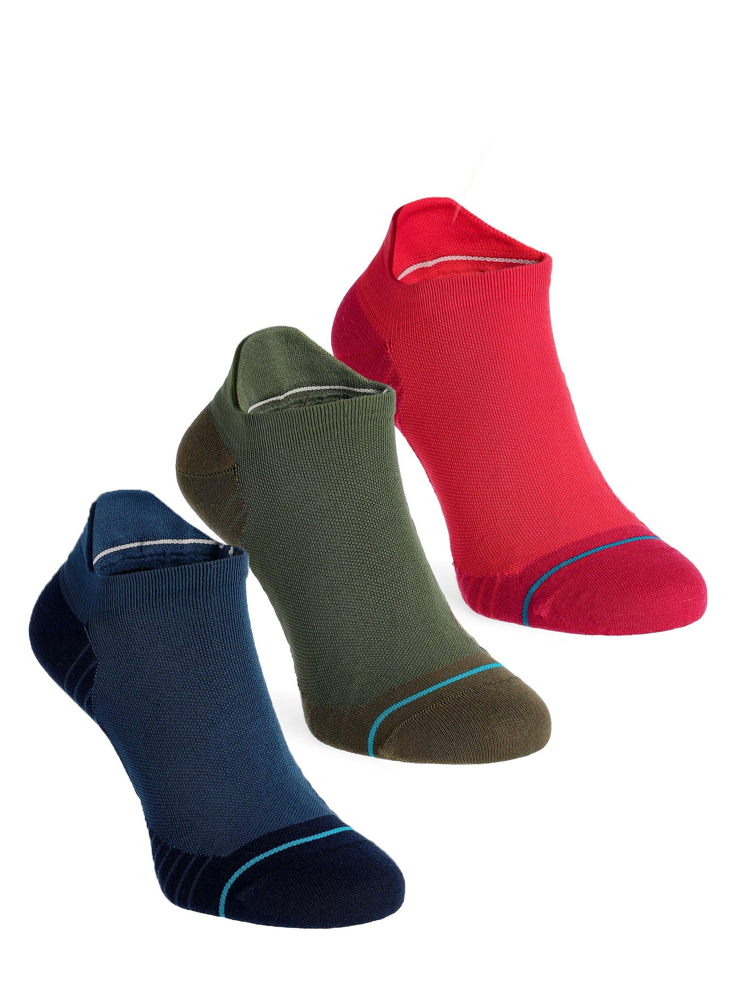 Tekaške nogavice Stance Get Set Tab 3 Pack - red